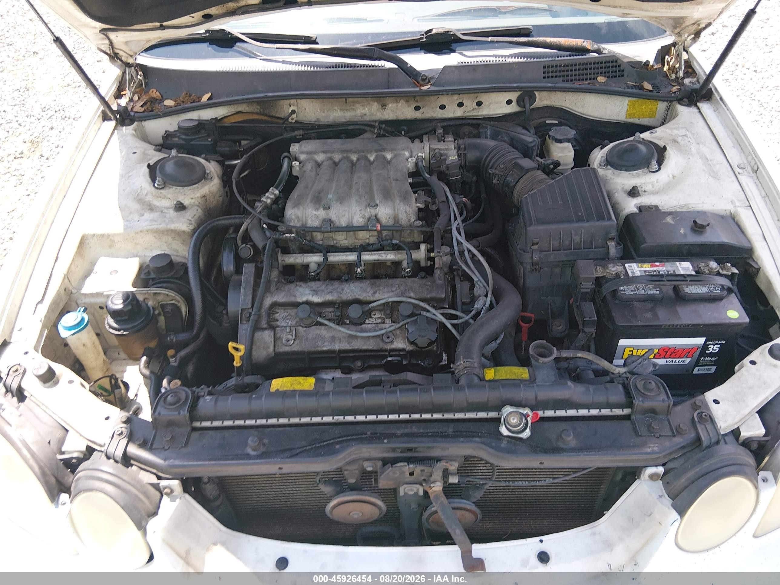 2003 Kia Optima Lx V6/se V6 White vin: KNAGD128135203611