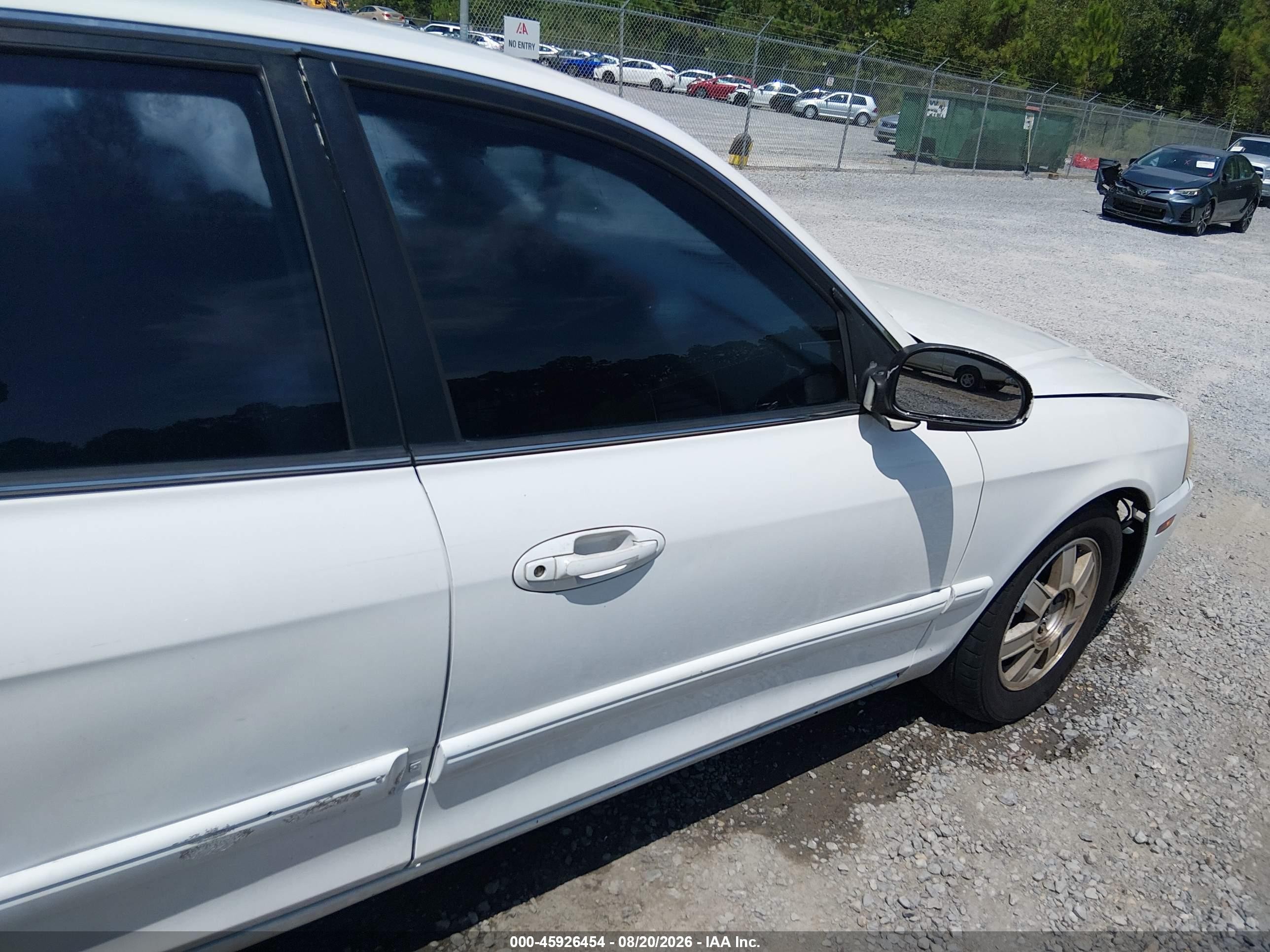 2003 Kia Optima Lx V6/se V6 White vin: KNAGD128135203611