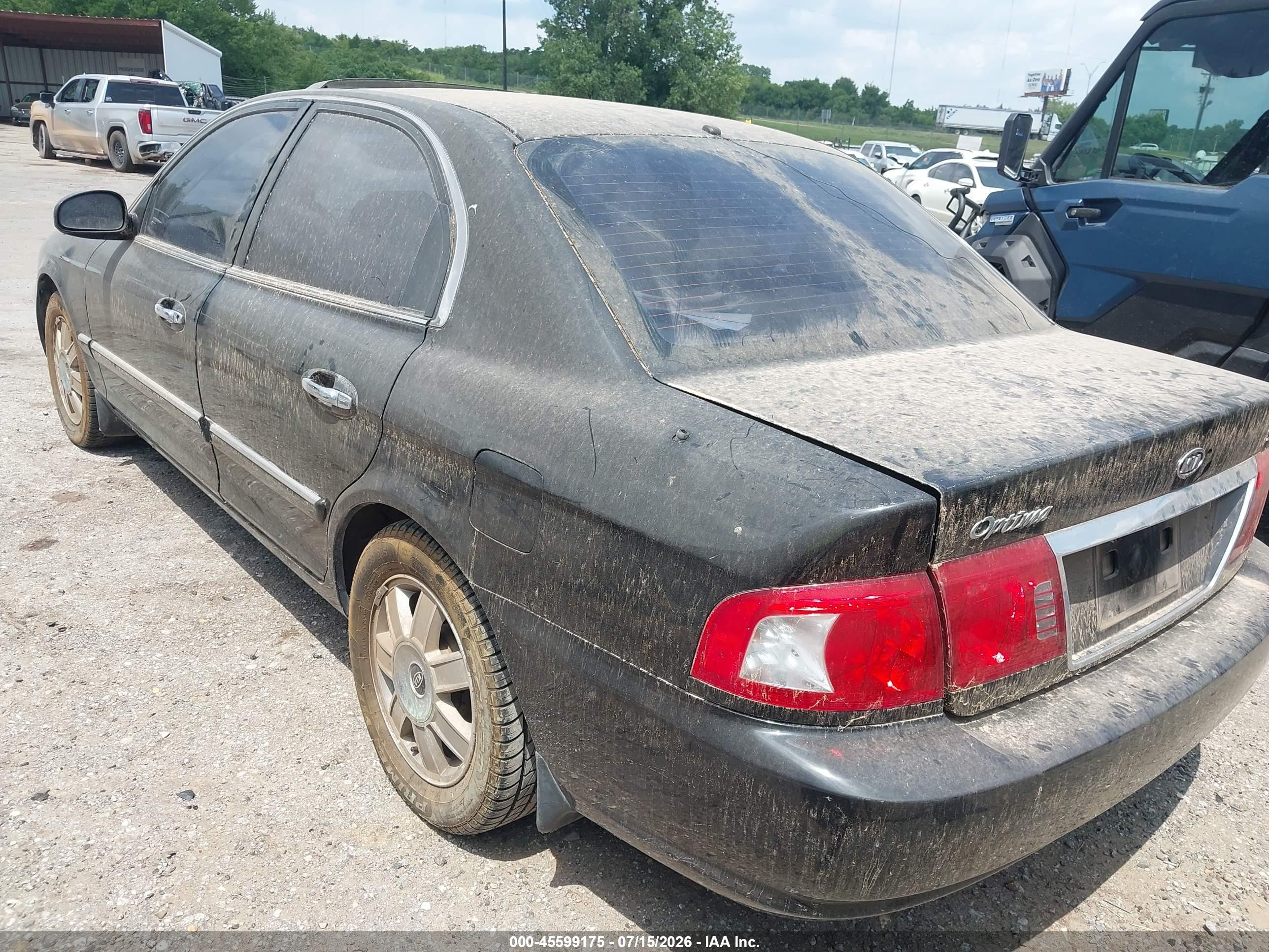 2003 Kia Optima Lx V6/se V6 Black vin: KNAGD128135248046