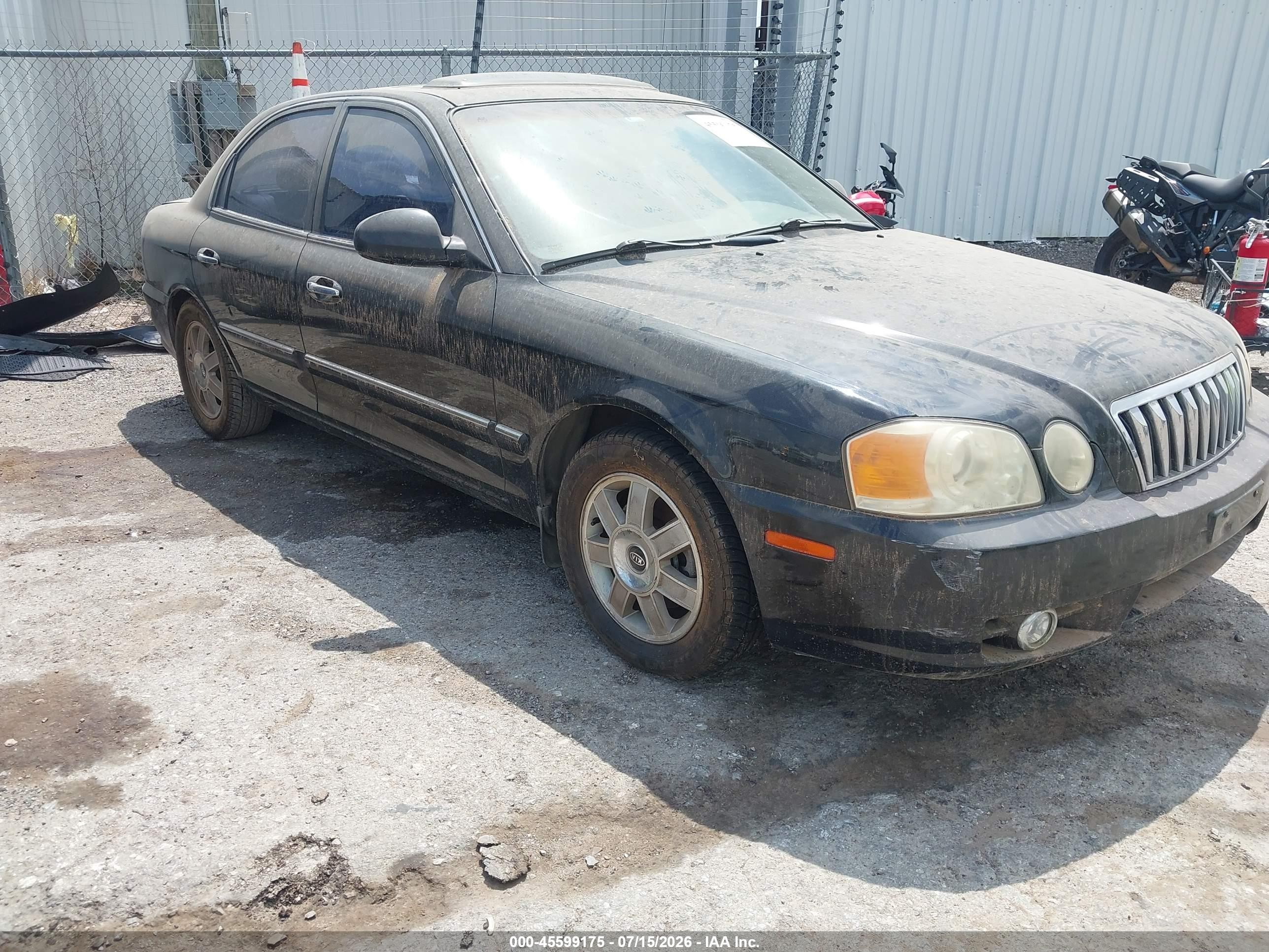 2003 Kia Optima Lx V6/se V6 Black vin: KNAGD128135248046
