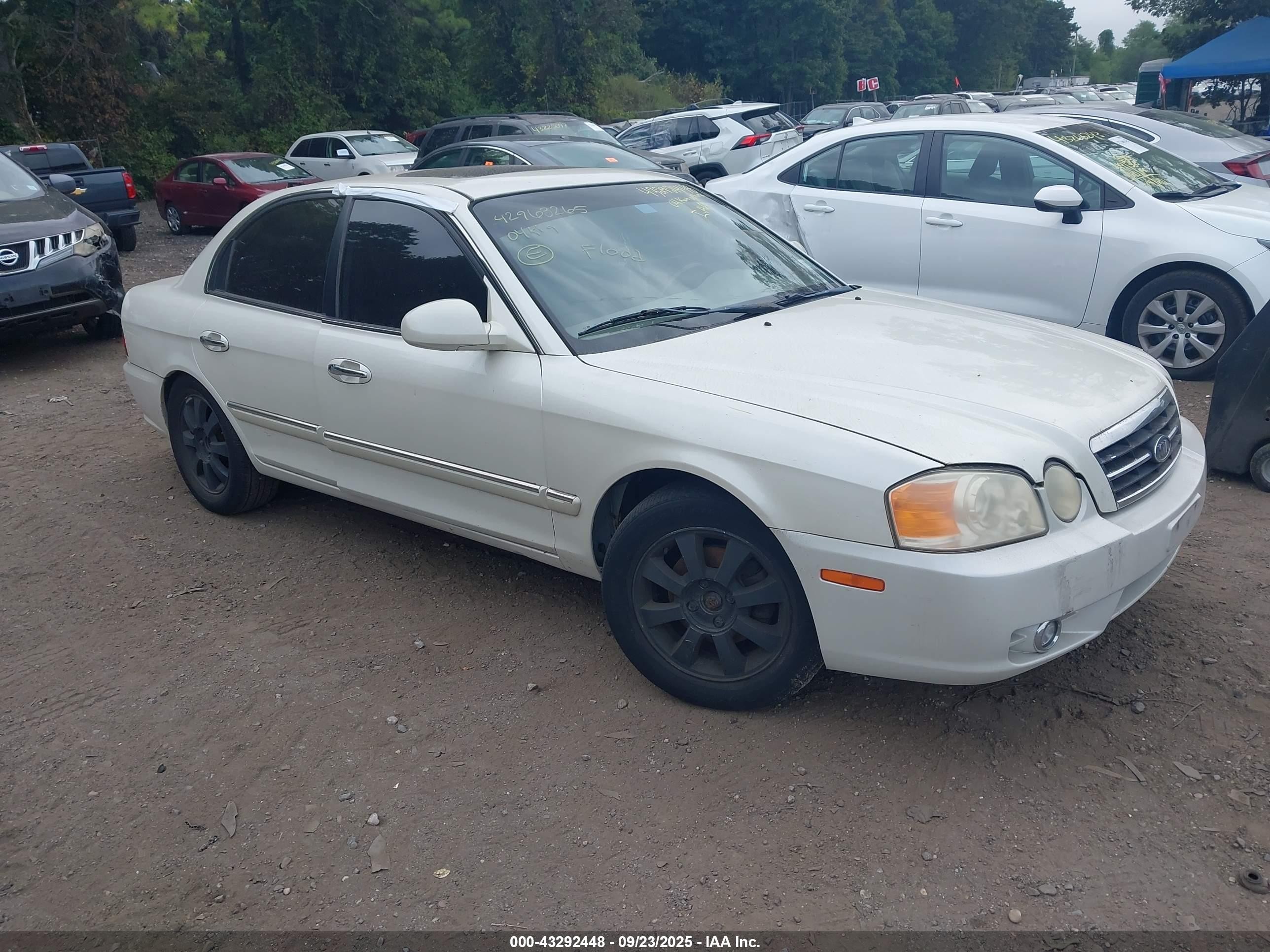 2004 Kia Optima Ex V6/lx V6 White vin: KNAGD128145297331