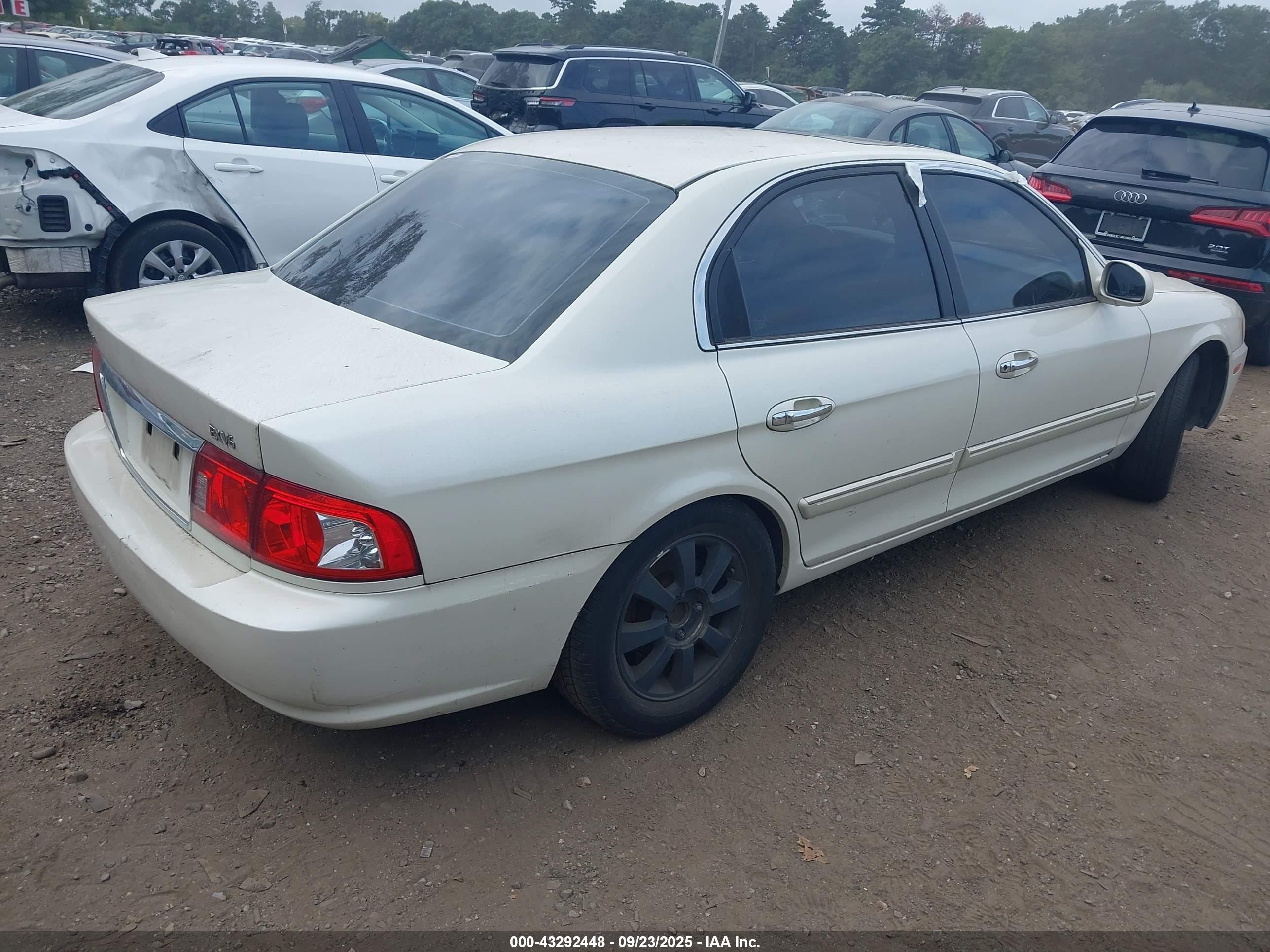 2004 Kia Optima Ex V6/lx V6 White vin: KNAGD128145297331