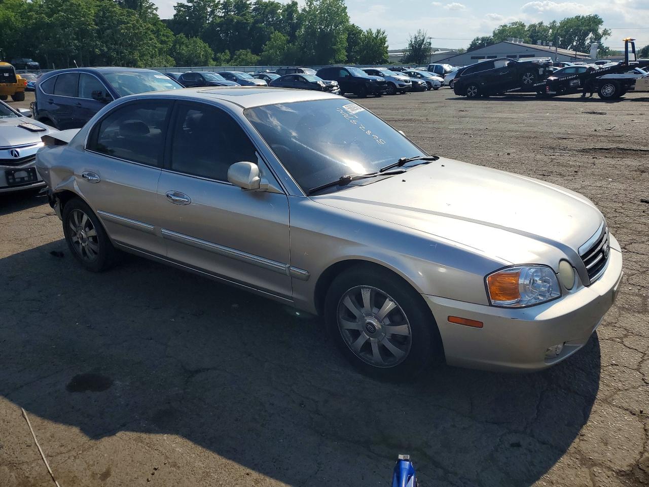 2004 Kia Optima Lx V6 Silver vin: KNAGD128145320414