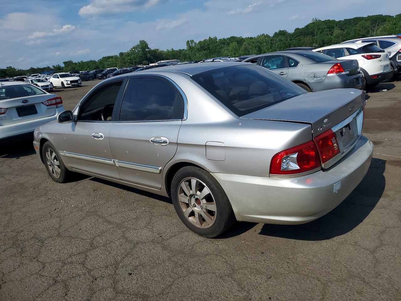 2004 Kia Optima Lx V6 Silver vin: KNAGD128145320414