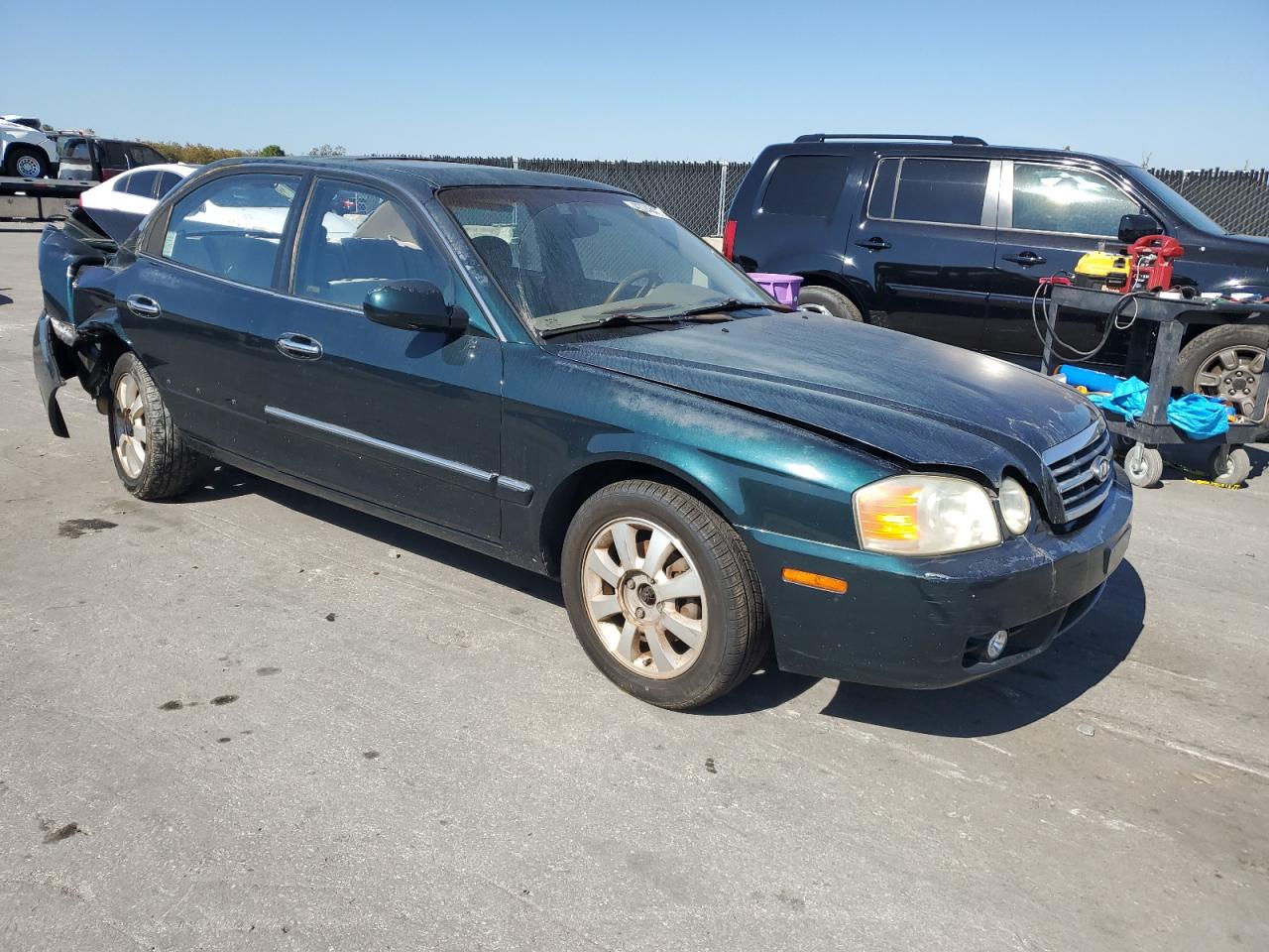 2004 Kia Optima Lx Green vin: KNAGD128145349007