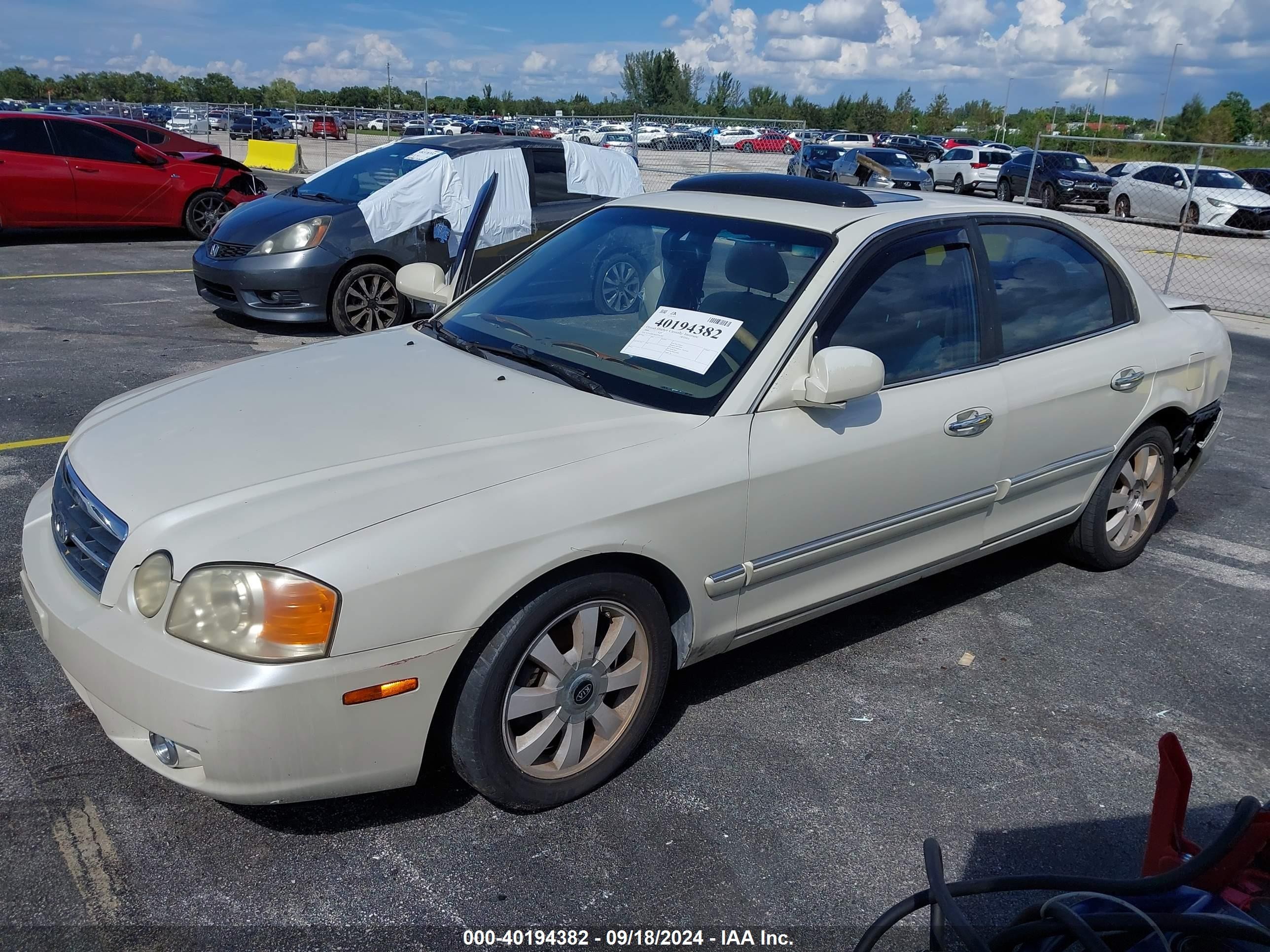2004 Kia Optima Ex V6/lx V6 Beige vin: KNAGD128145356281