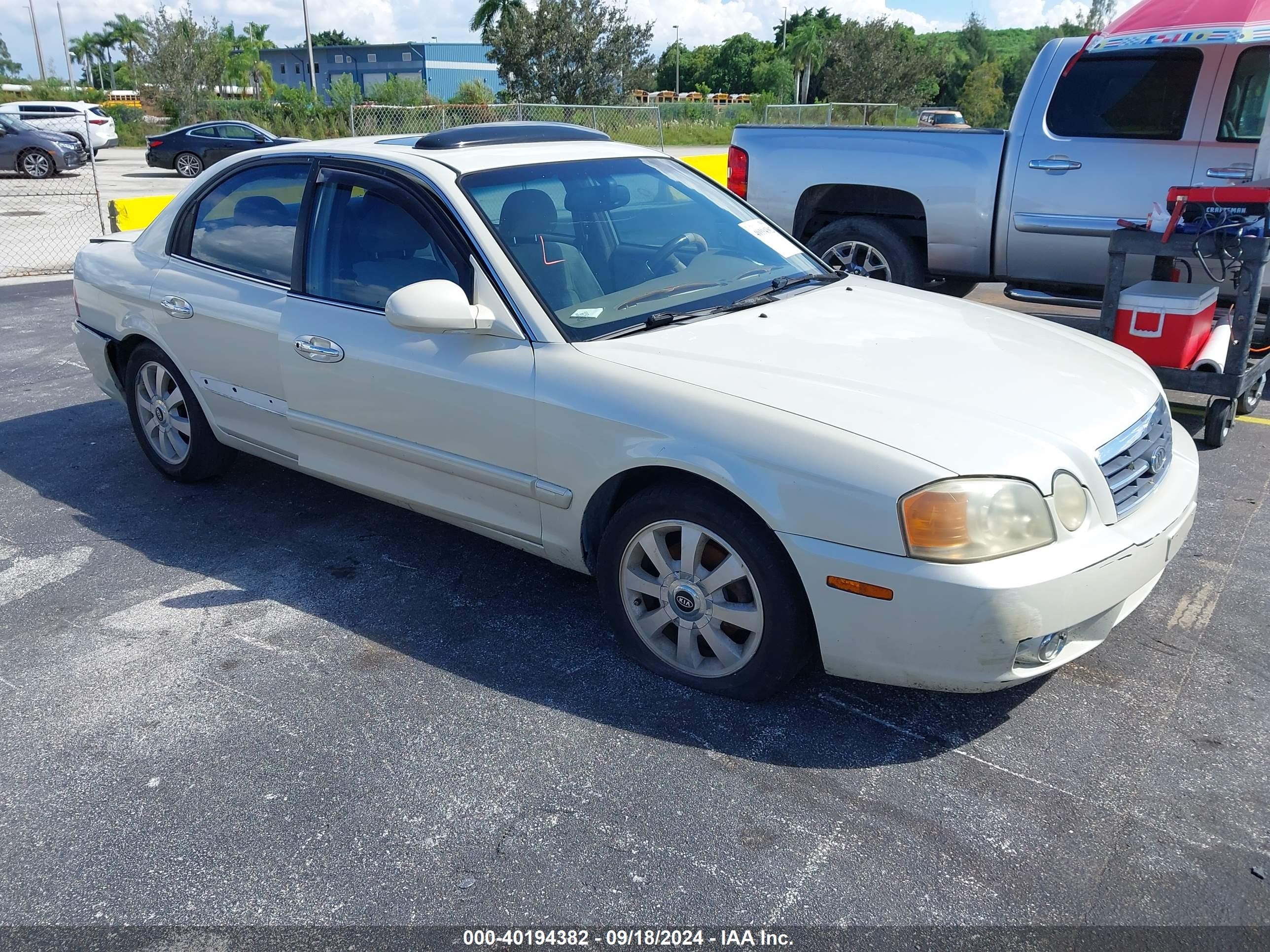 2004 Kia Optima Ex V6/lx V6 Beige vin: KNAGD128145356281