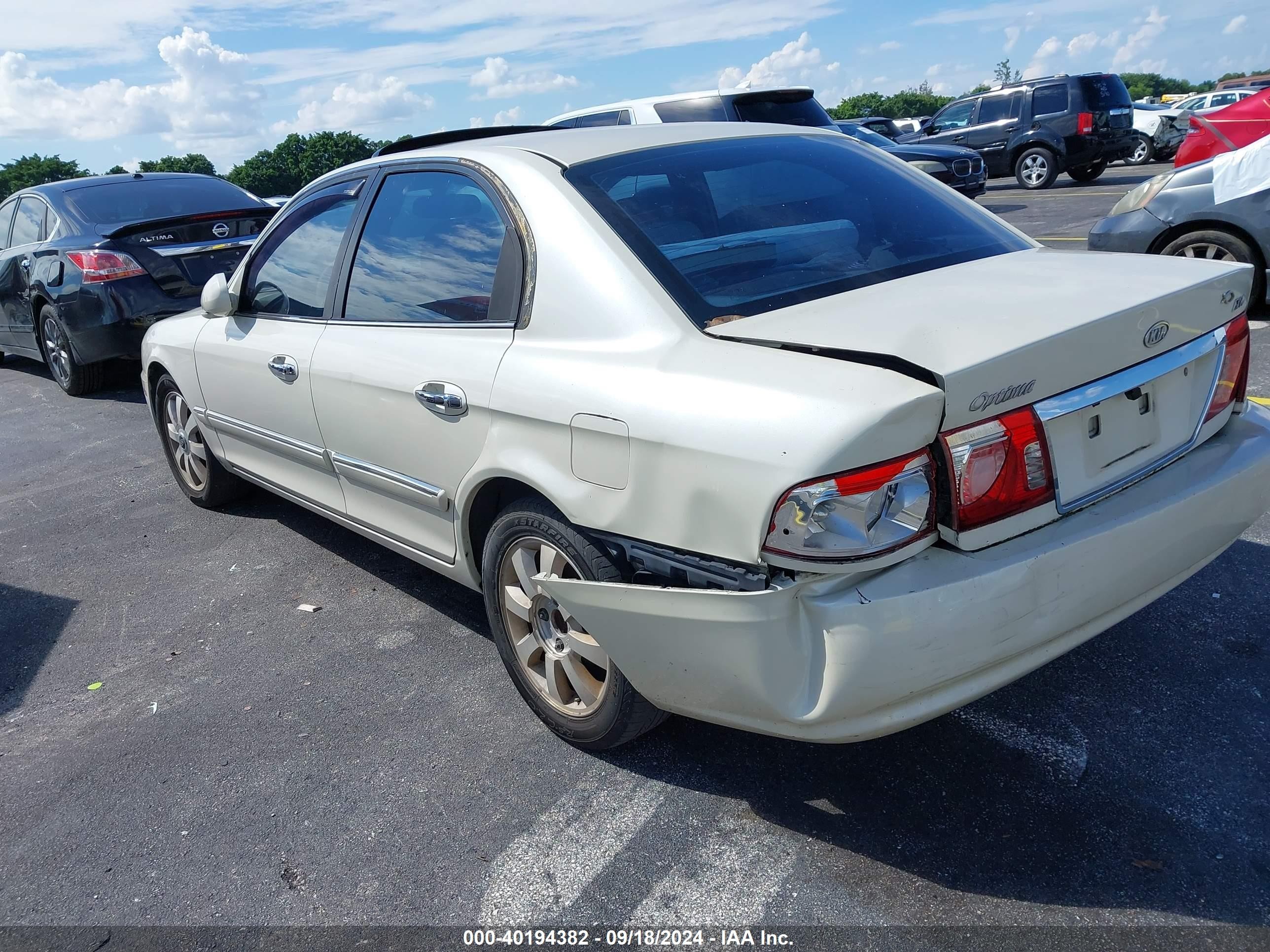 2004 Kia Optima Ex V6/lx V6 Beige vin: KNAGD128145356281