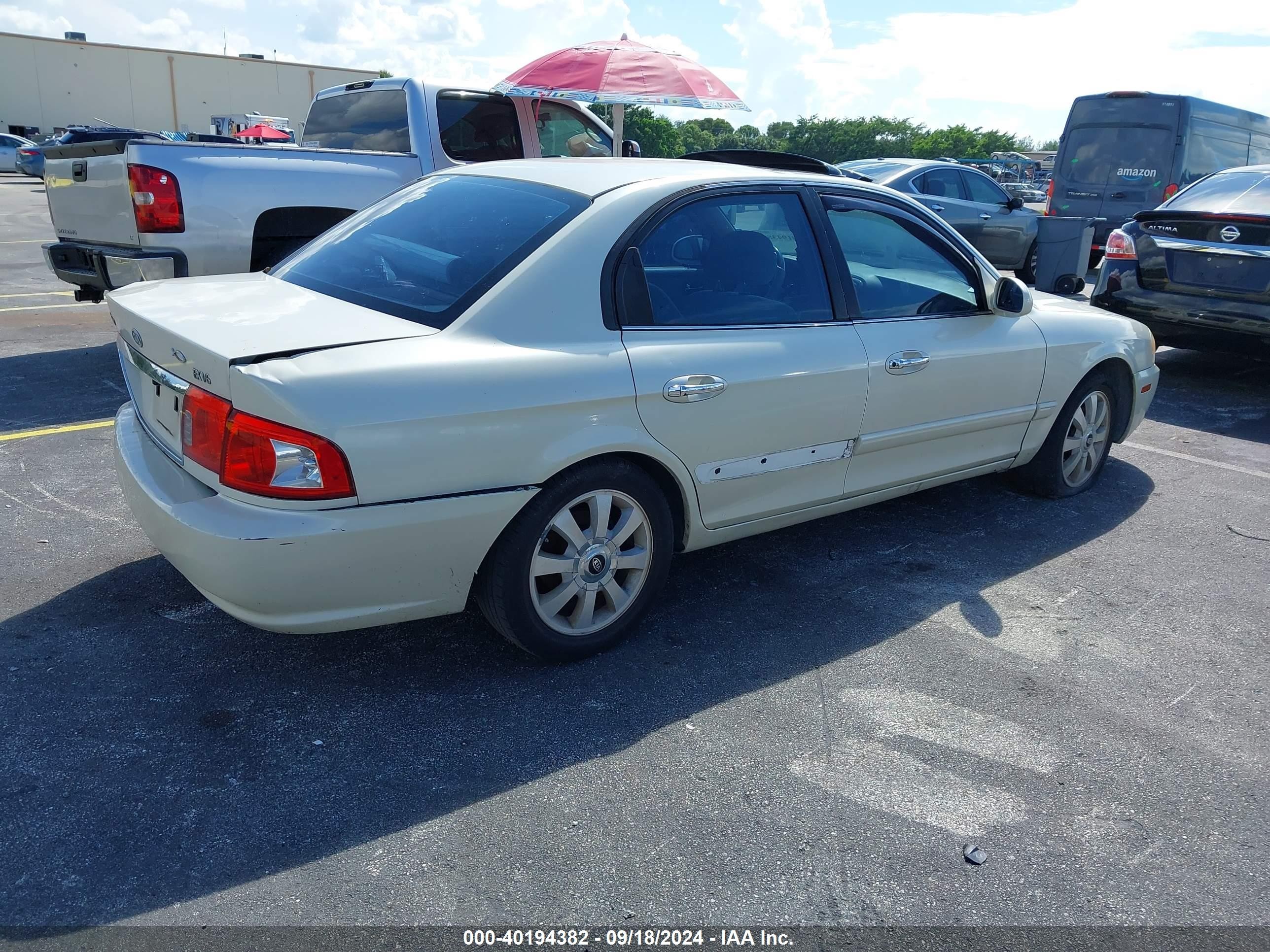 2004 Kia Optima Ex V6/lx V6 Beige vin: KNAGD128145356281