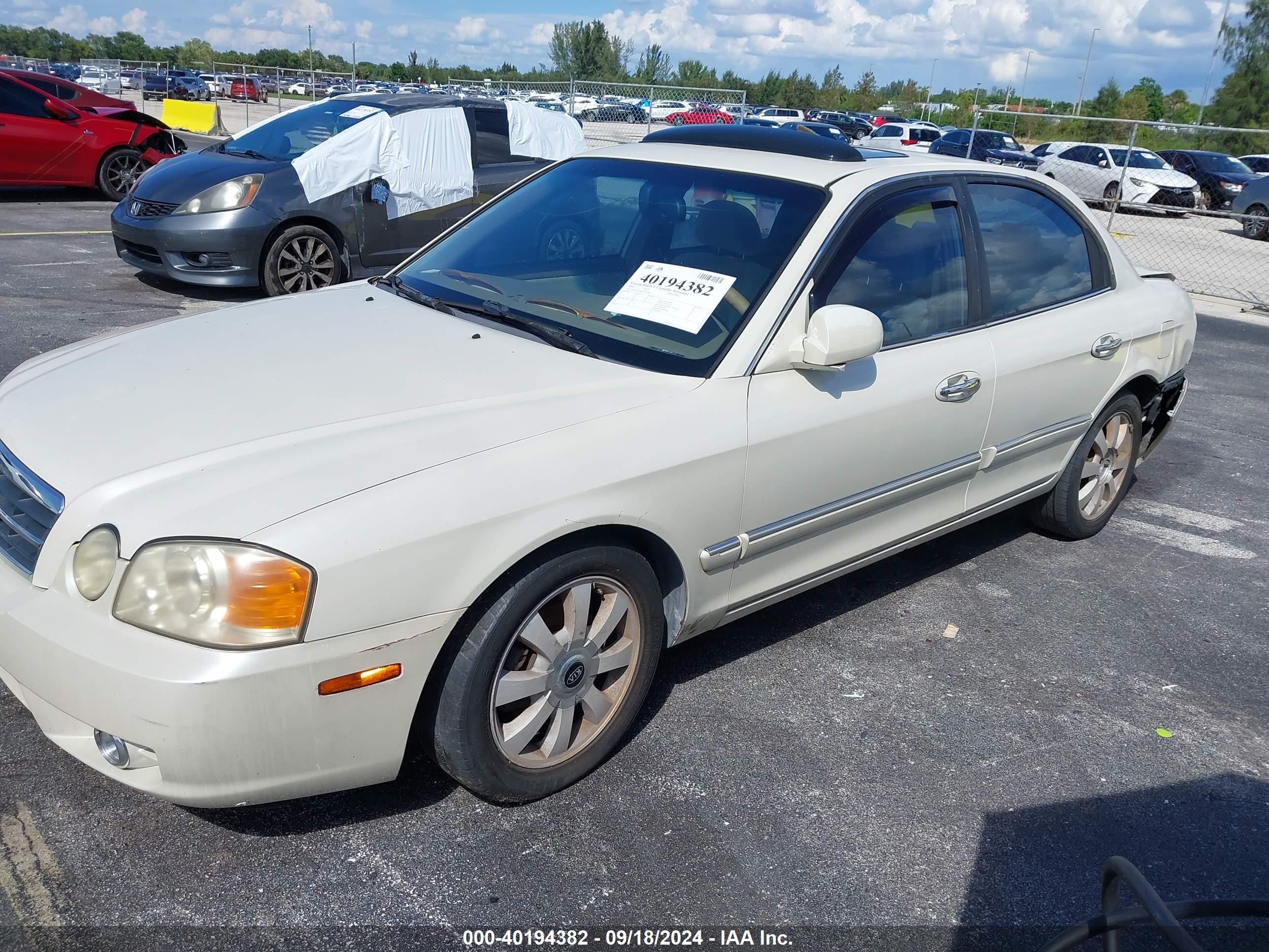 2004 Kia Optima Ex V6/lx V6 Beige vin: KNAGD128145356281