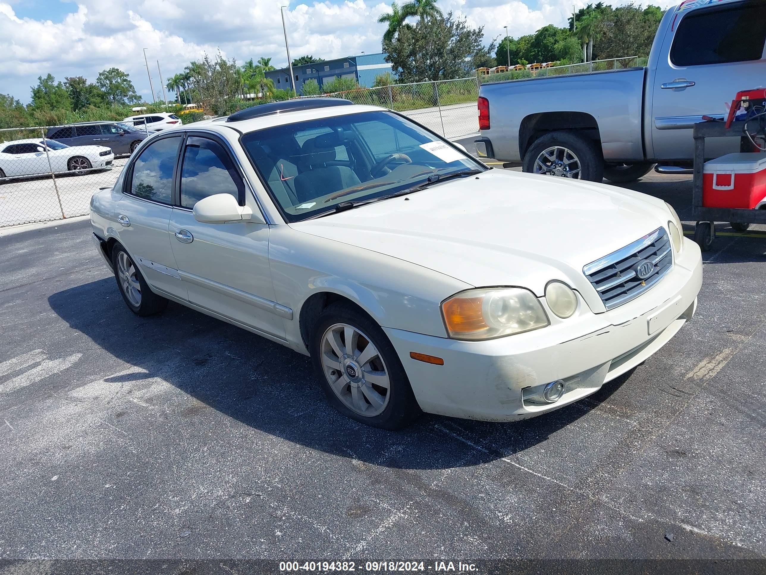 2004 Kia Optima Ex V6/lx V6 Beige vin: KNAGD128145356281