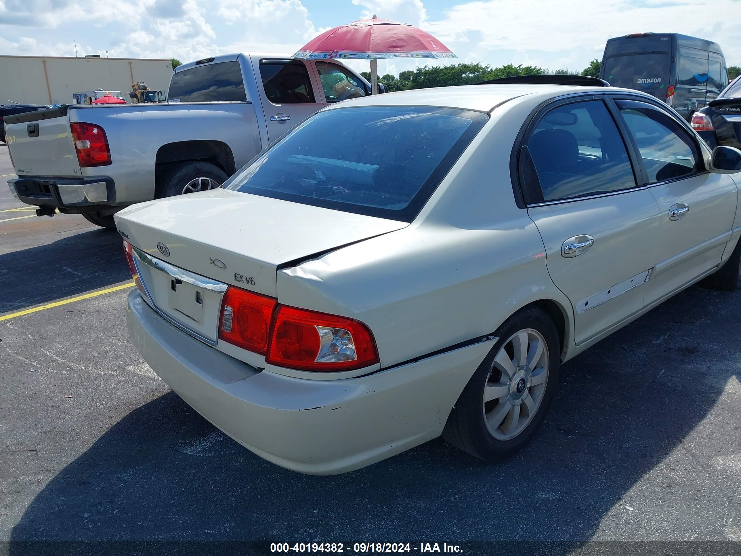 2004 Kia Optima Ex V6/lx V6 Beige vin: KNAGD128145356281