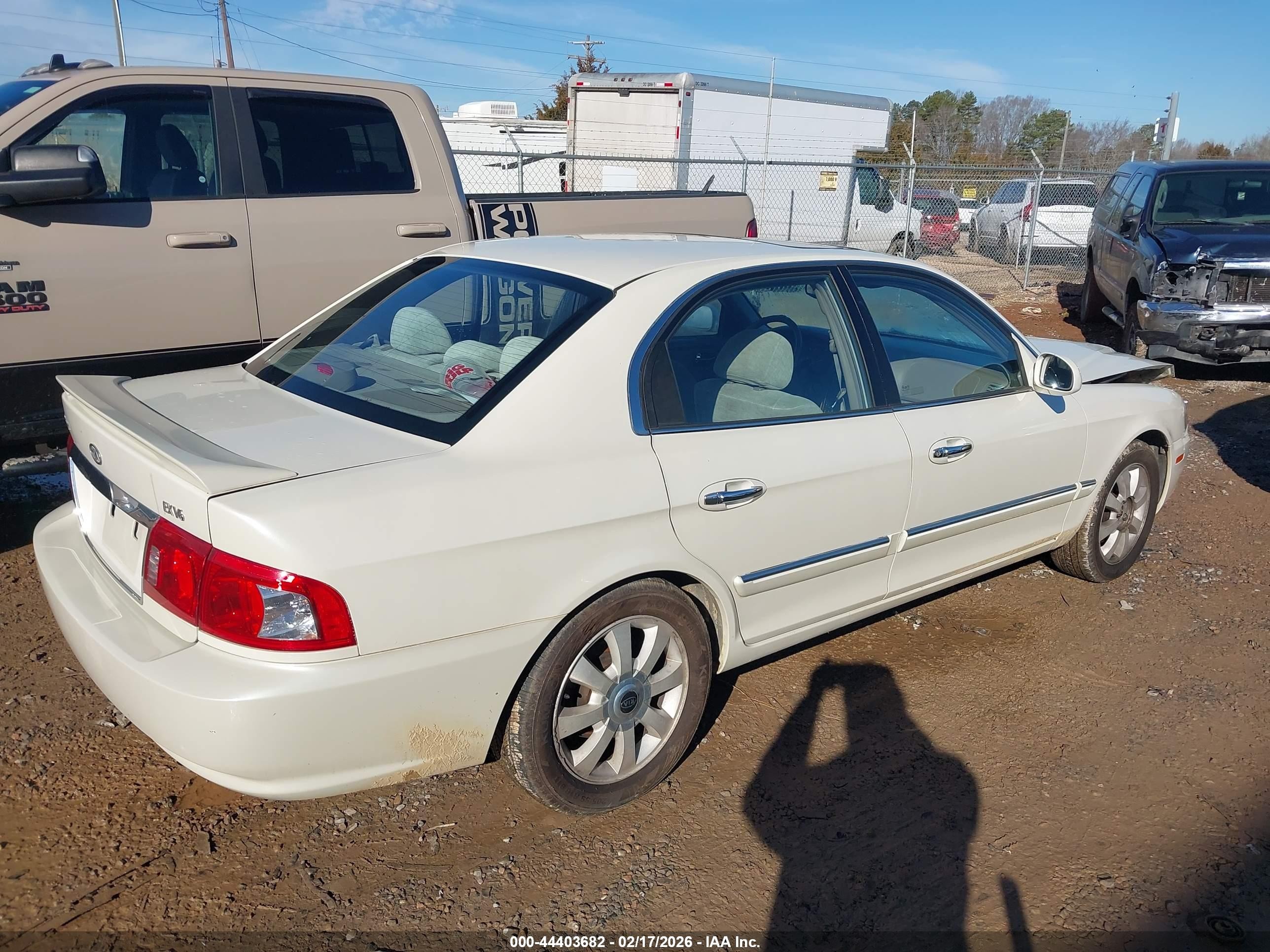 2004 Kia Optima Ex V6/lx V6 Белый vin: KNAGD128145367345