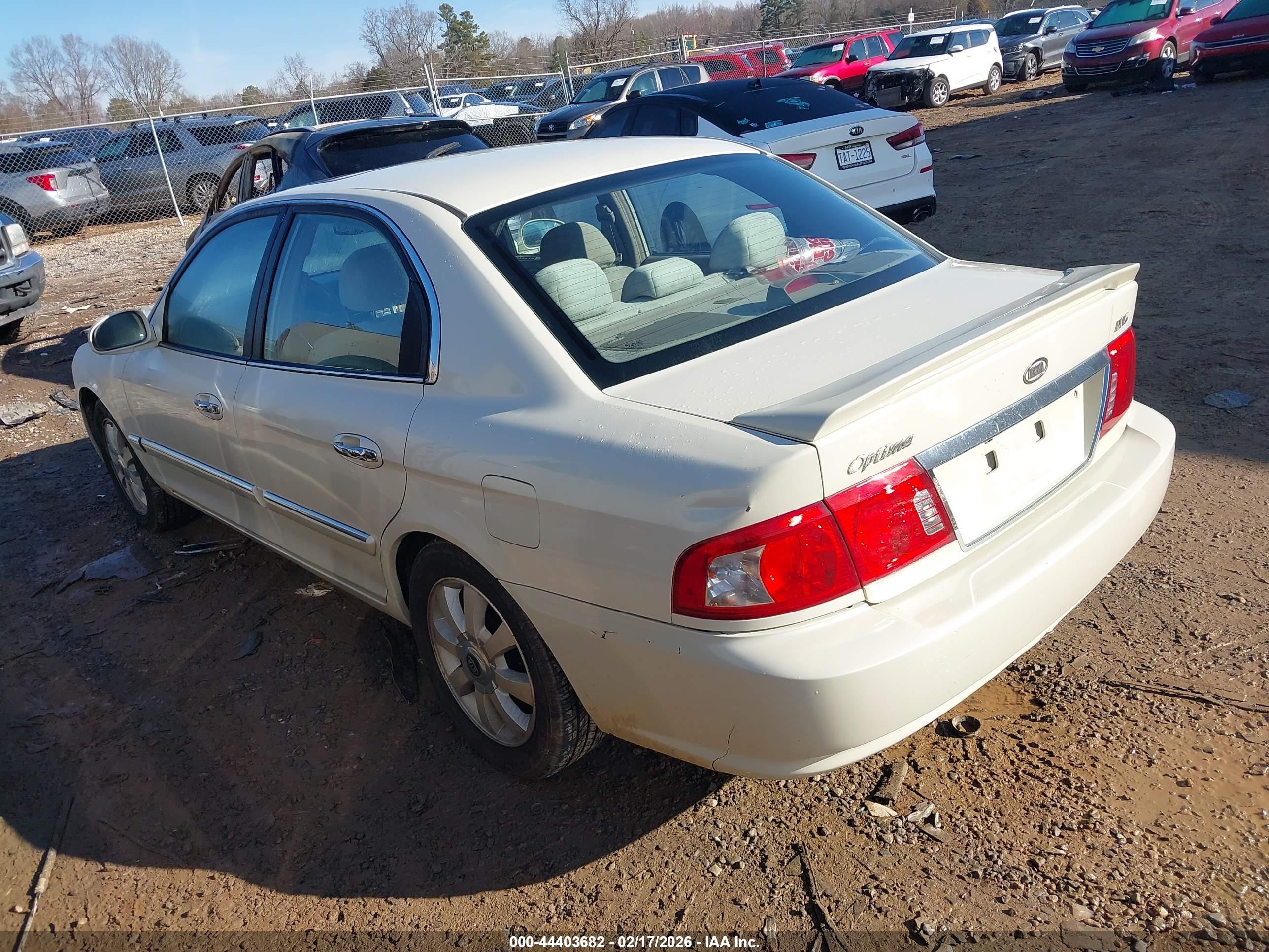 2004 Kia Optima Ex V6/lx V6 Белый vin: KNAGD128145367345