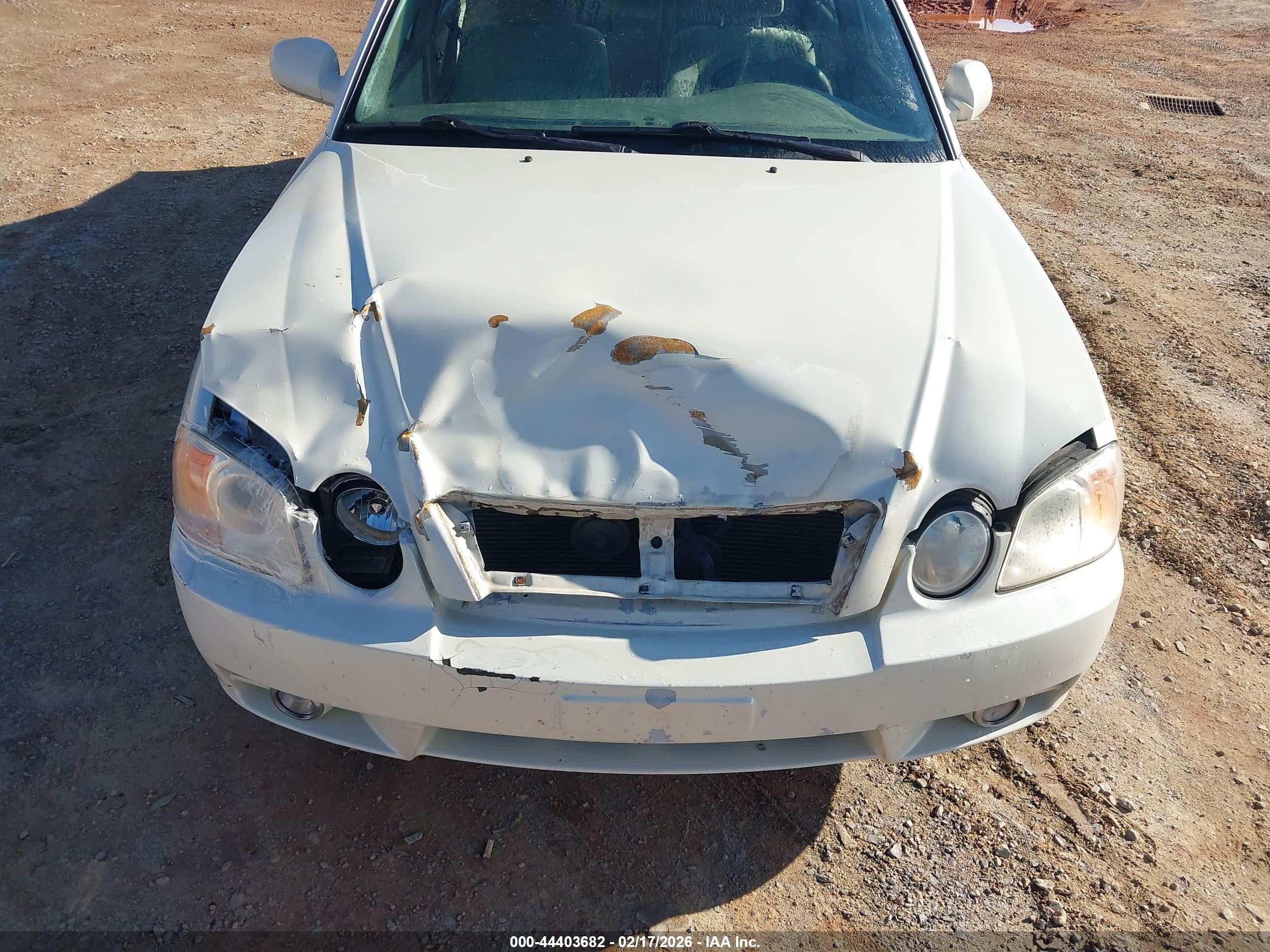 2004 Kia Optima Ex V6/lx V6 Белый vin: KNAGD128145367345