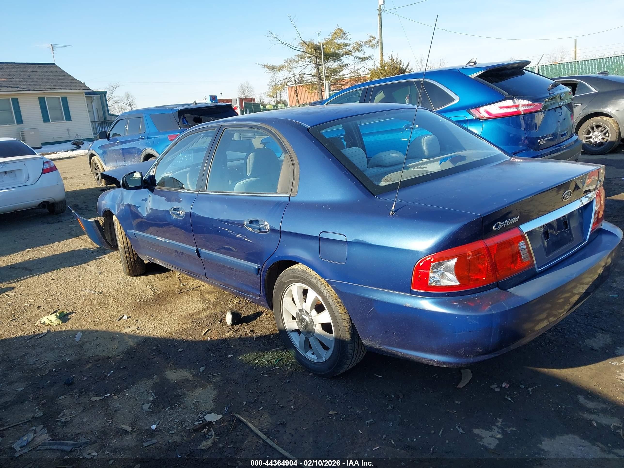 2005 Kia Optima Ex V6/lx V6 Синий vin: KNAGD128255390876