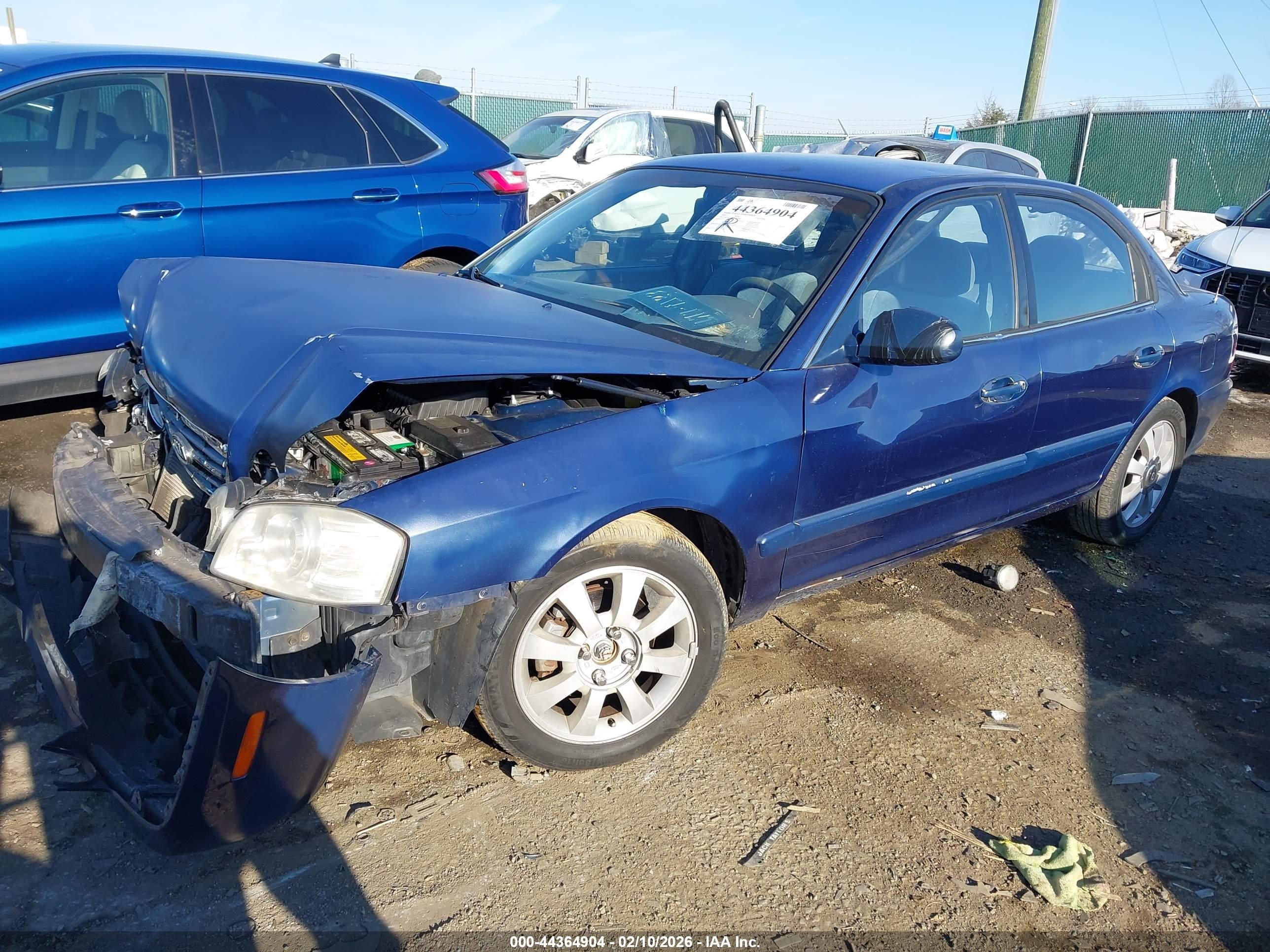 2005 Kia Optima Ex V6/lx V6 Синий vin: KNAGD128255390876