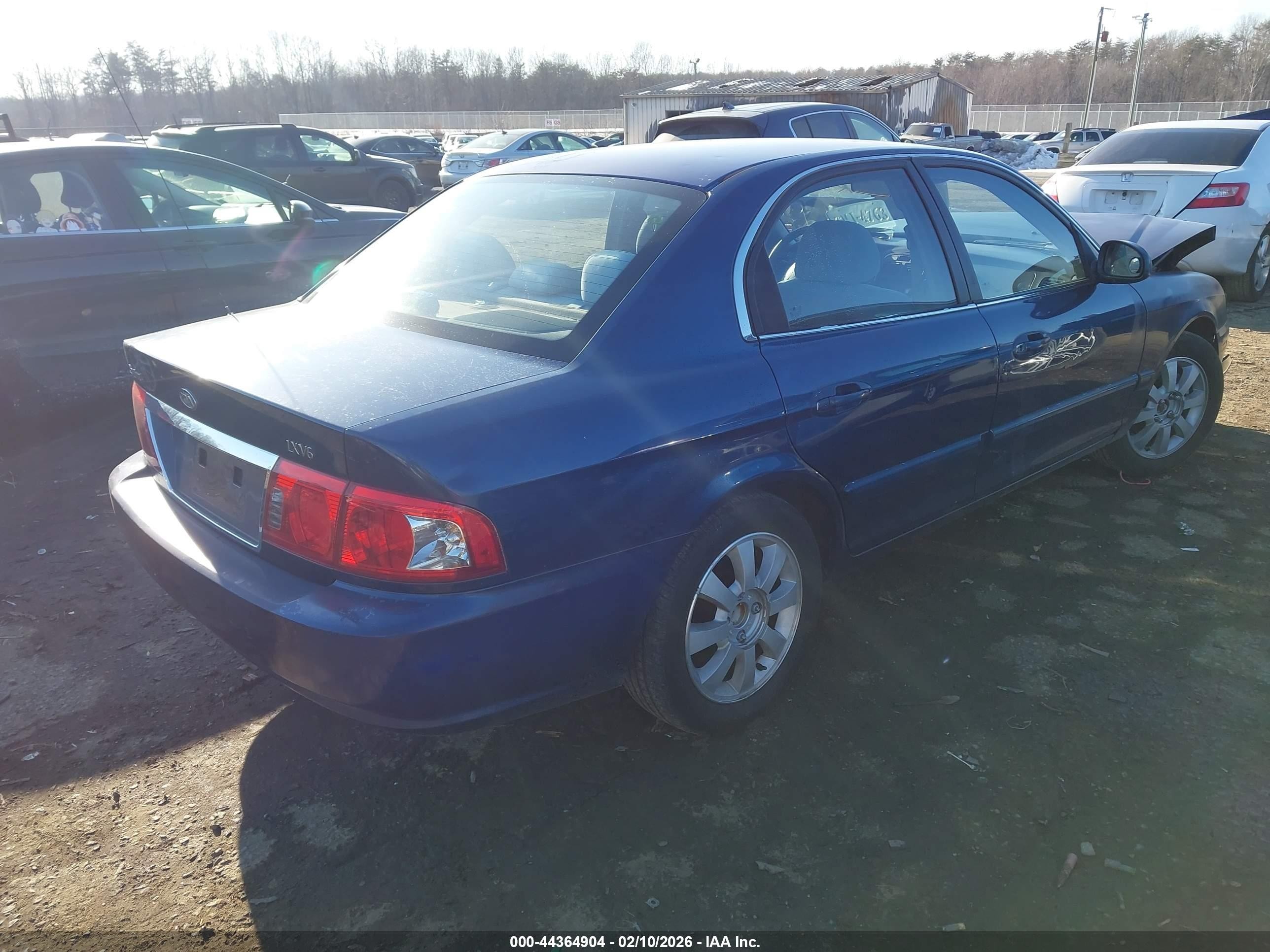 2005 Kia Optima Ex V6/lx V6 Синий vin: KNAGD128255390876