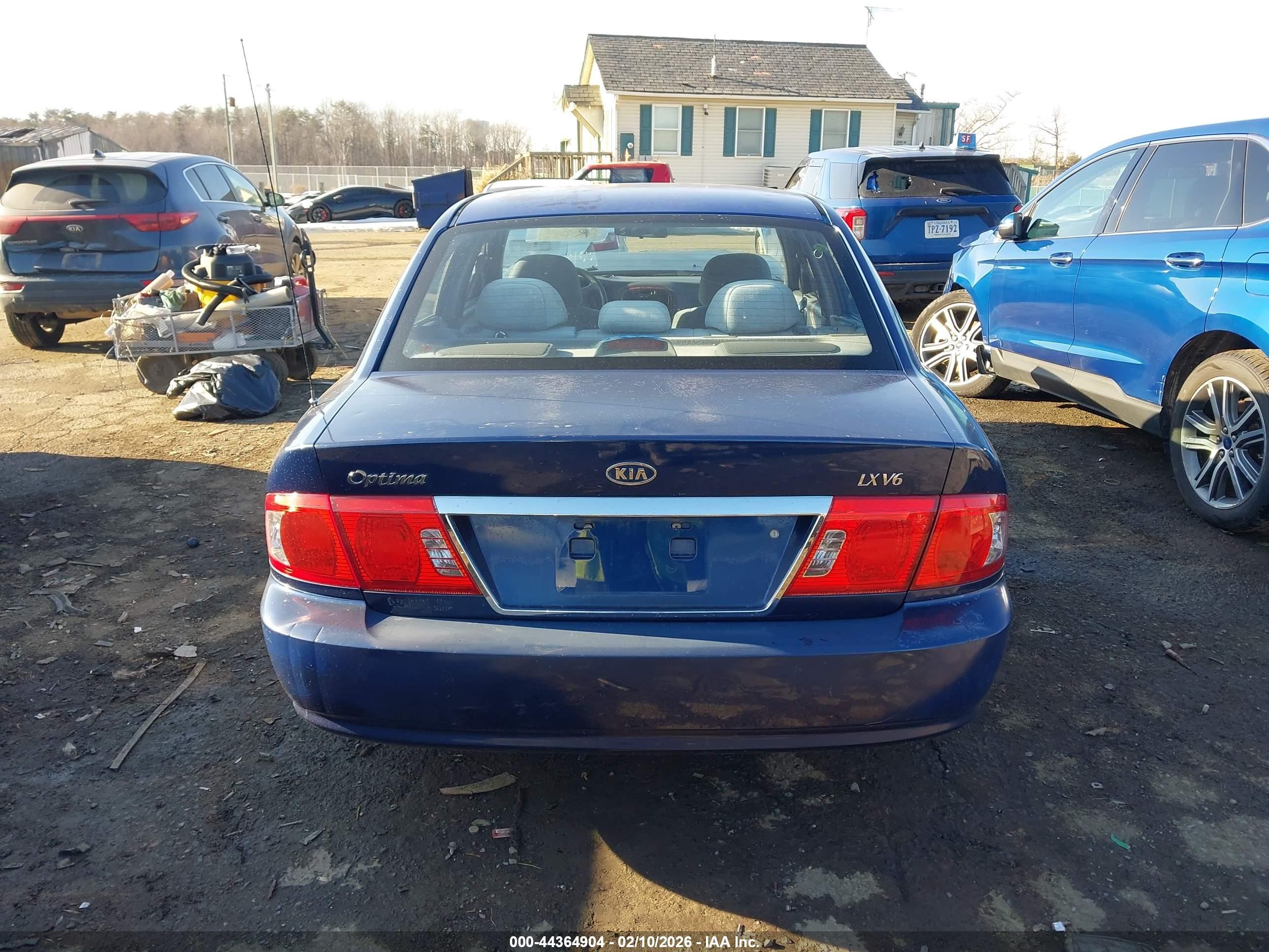 2005 Kia Optima Ex V6/lx V6 Синий vin: KNAGD128255390876