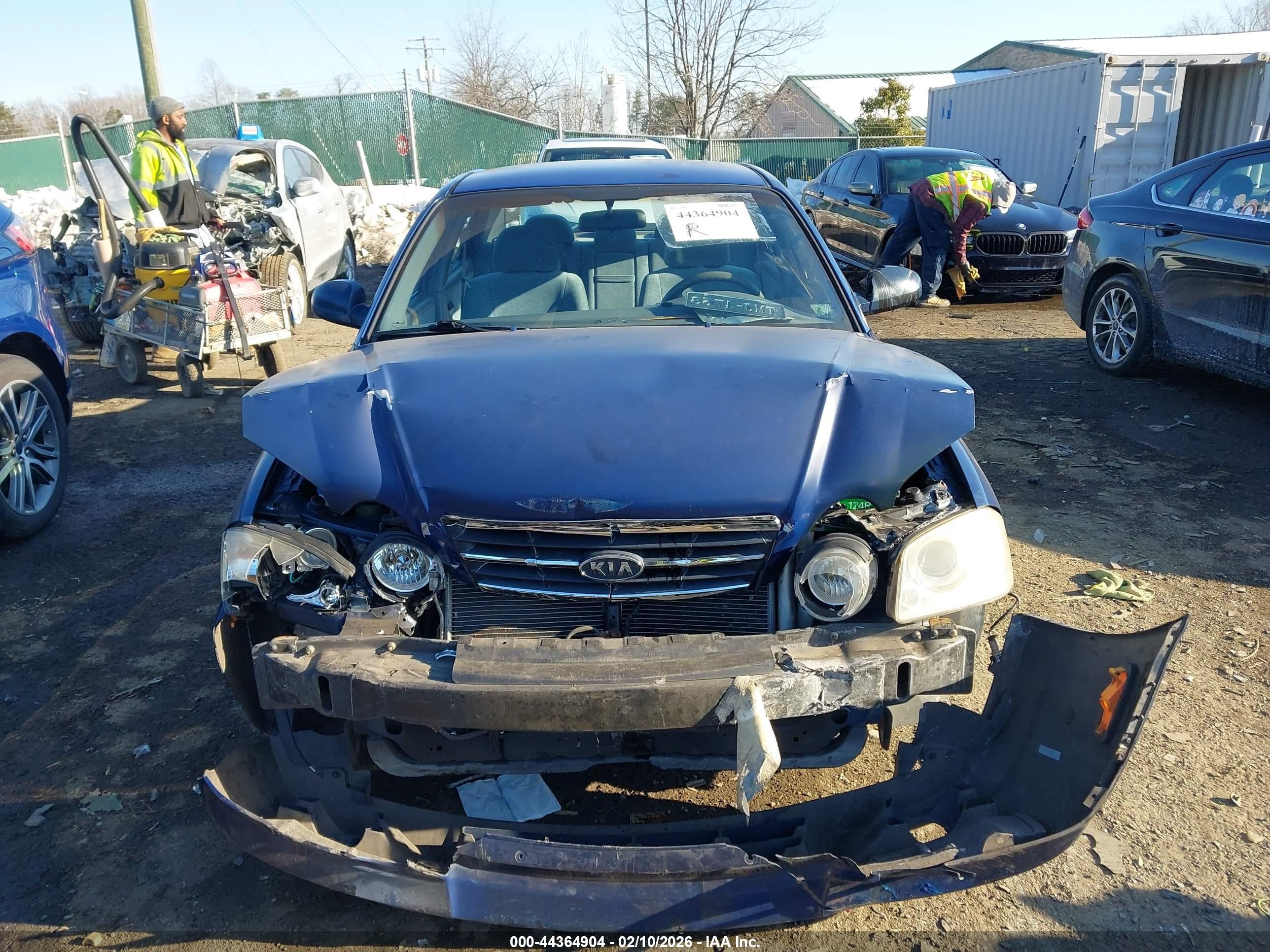 2005 Kia Optima Ex V6/lx V6 Синий vin: KNAGD128255390876