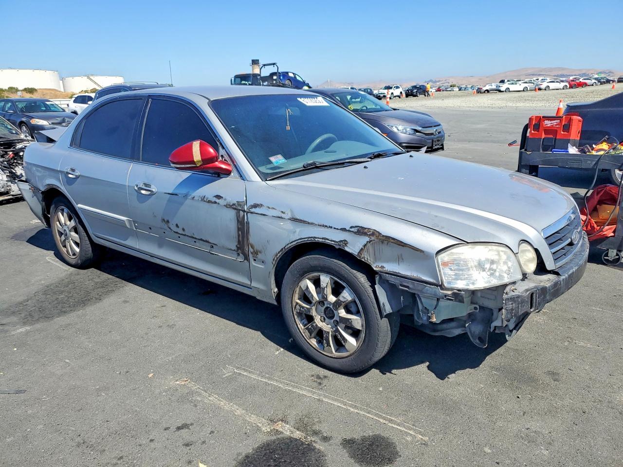 2006 Kia Optima Lx V6 Silver vin: KNAGD128265442248
