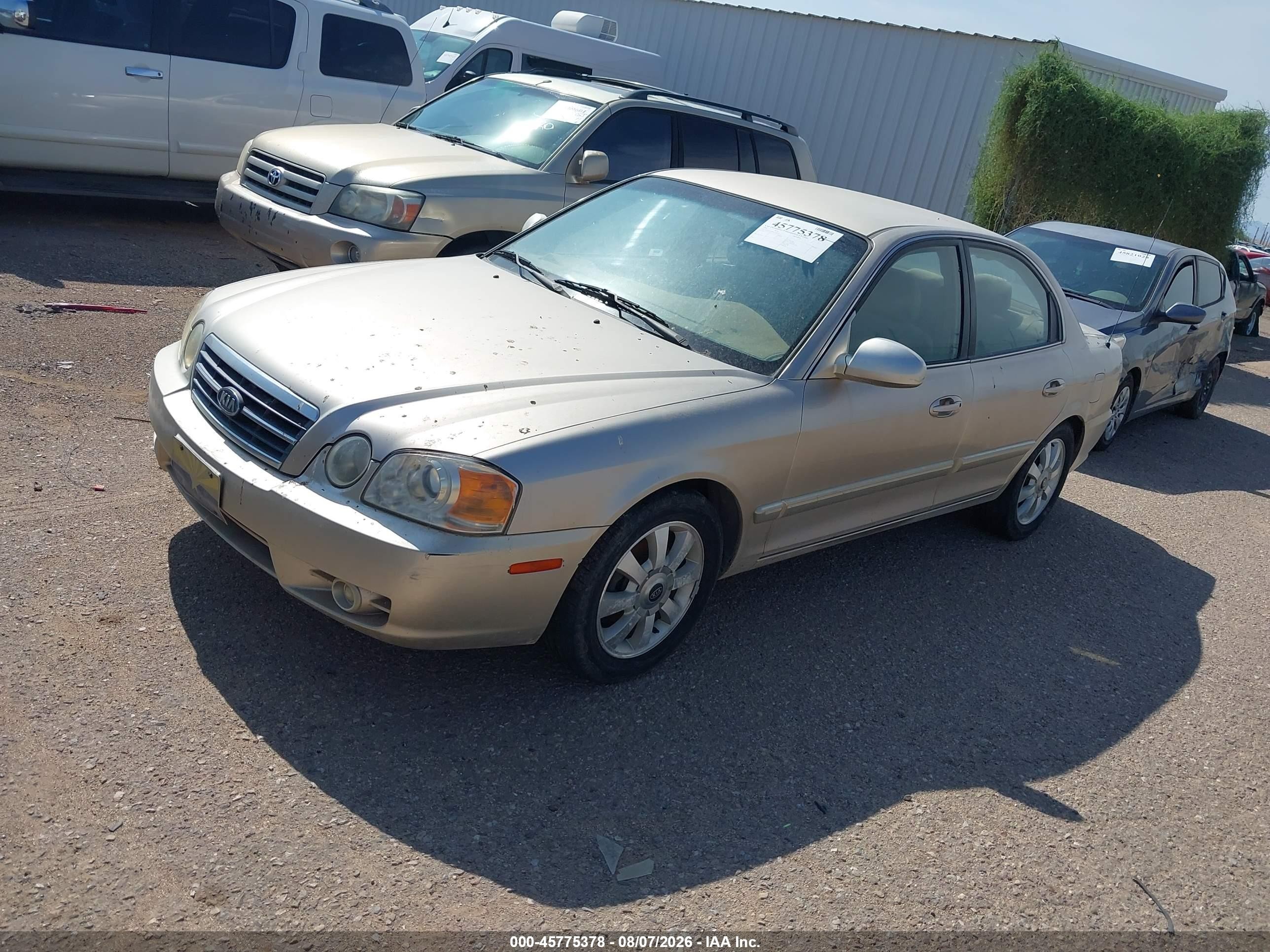 2004 Kia Optima Ex V6/lx V6 Gold vin: KNAGD128345358419