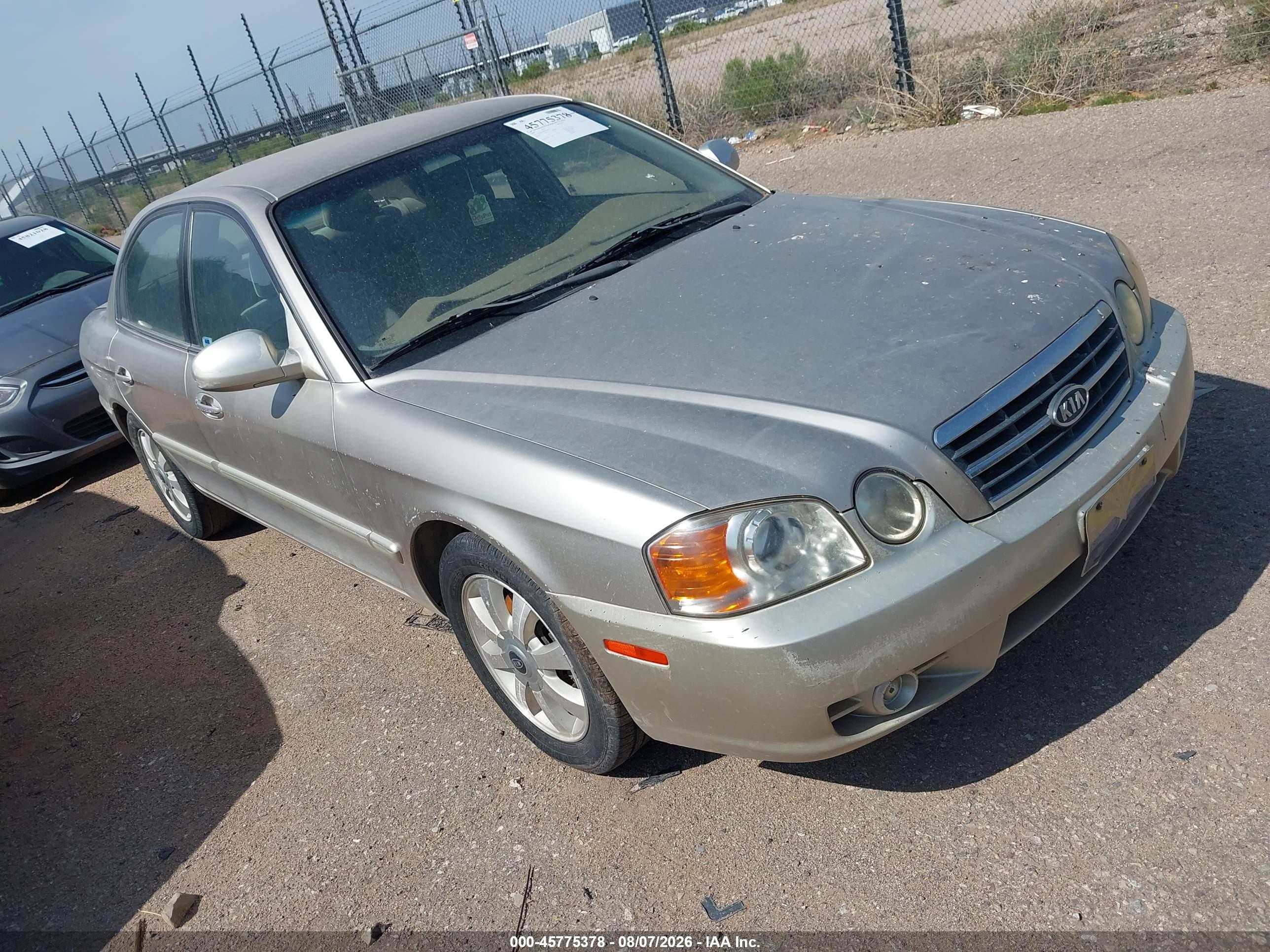 2004 Kia Optima Ex V6/lx V6 Gold vin: KNAGD128345358419