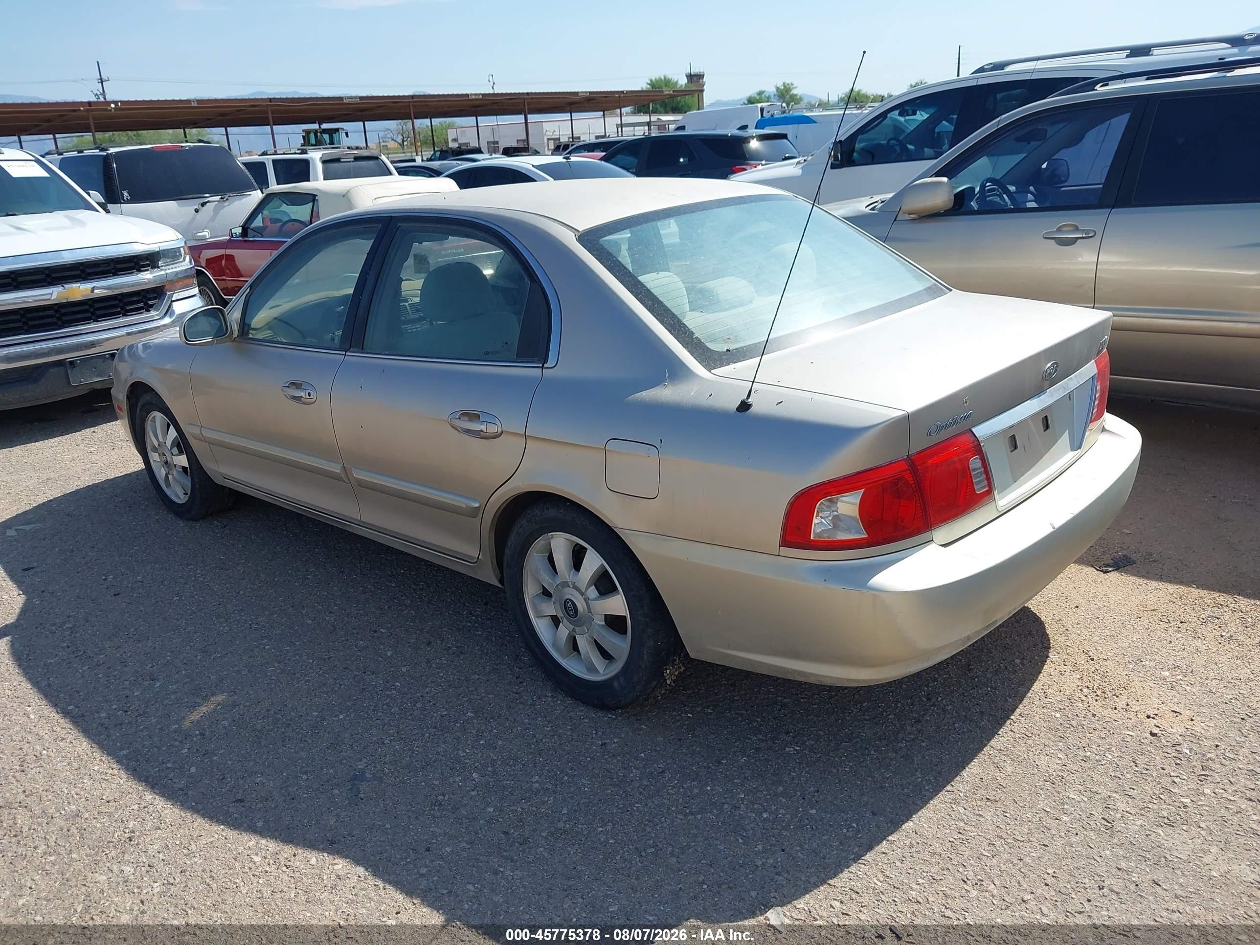 2004 Kia Optima Ex V6/lx V6 Gold vin: KNAGD128345358419