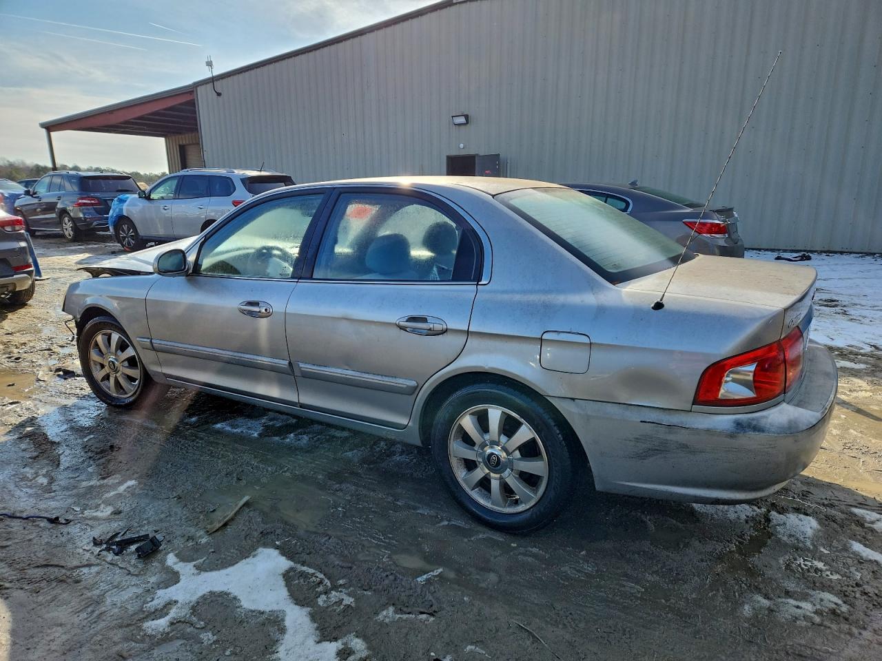 2005 Kia Optima Lx V6 Silver vin: KNAGD128355414537