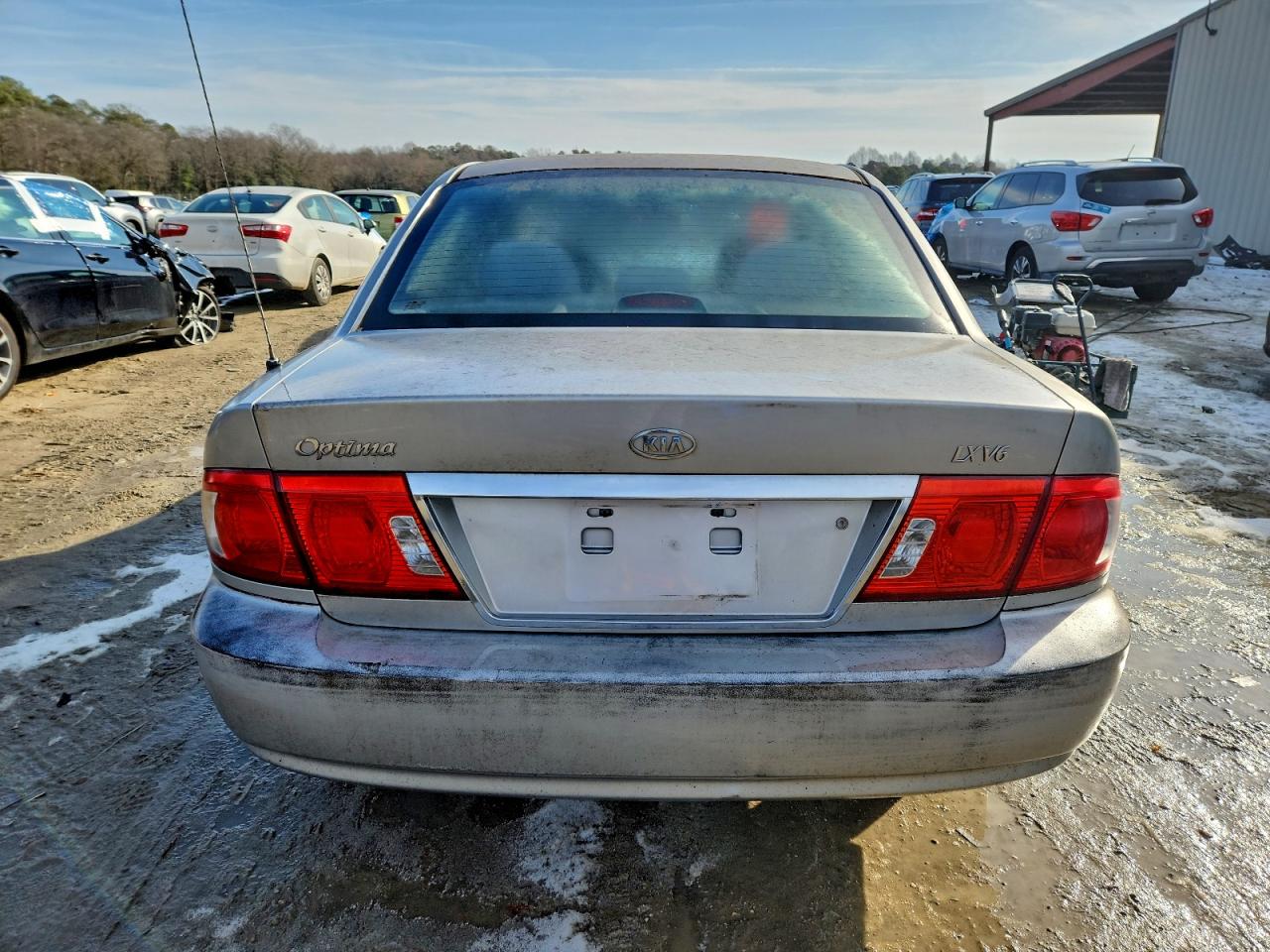 2005 Kia Optima Lx V6 Silver vin: KNAGD128355414537