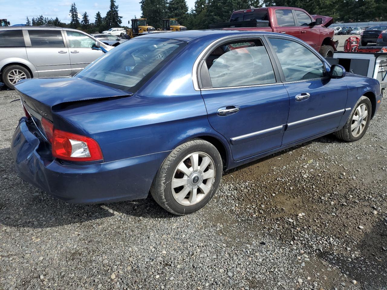 2005 Kia Optima Lx Blue vin: KNAGD128355432973