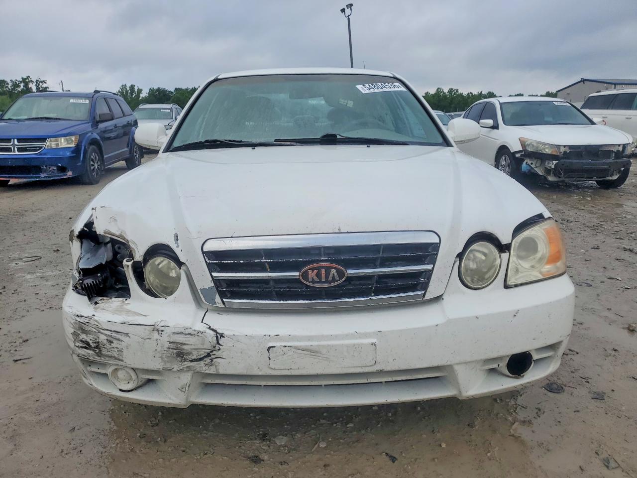 2004 Kia Optima Lx/ex White vin: KNAGD128445269491