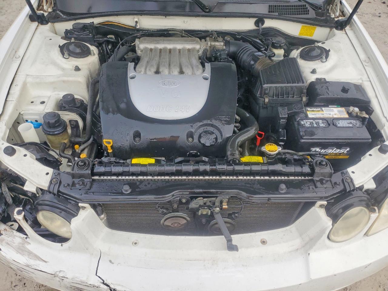 2004 Kia Optima Lx/ex White vin: KNAGD128445269491