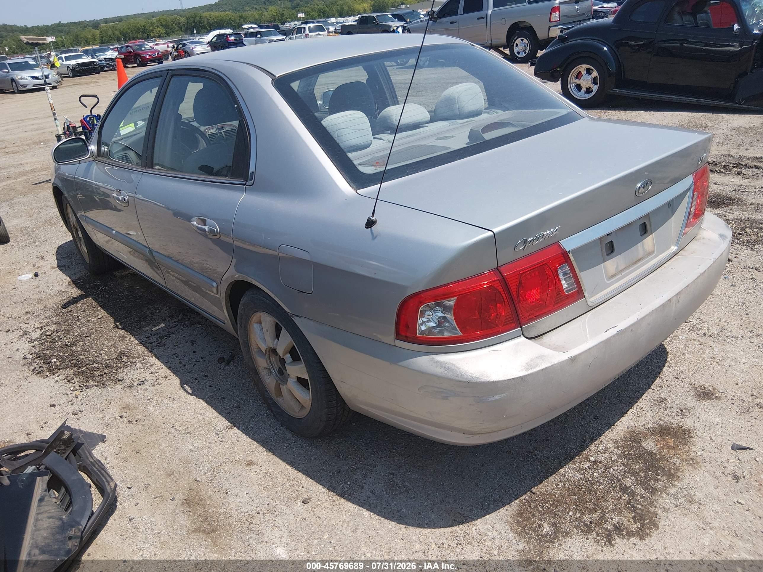 2004 Kia Optima Ex V6/lx V6 Silver vin: KNAGD128445332153