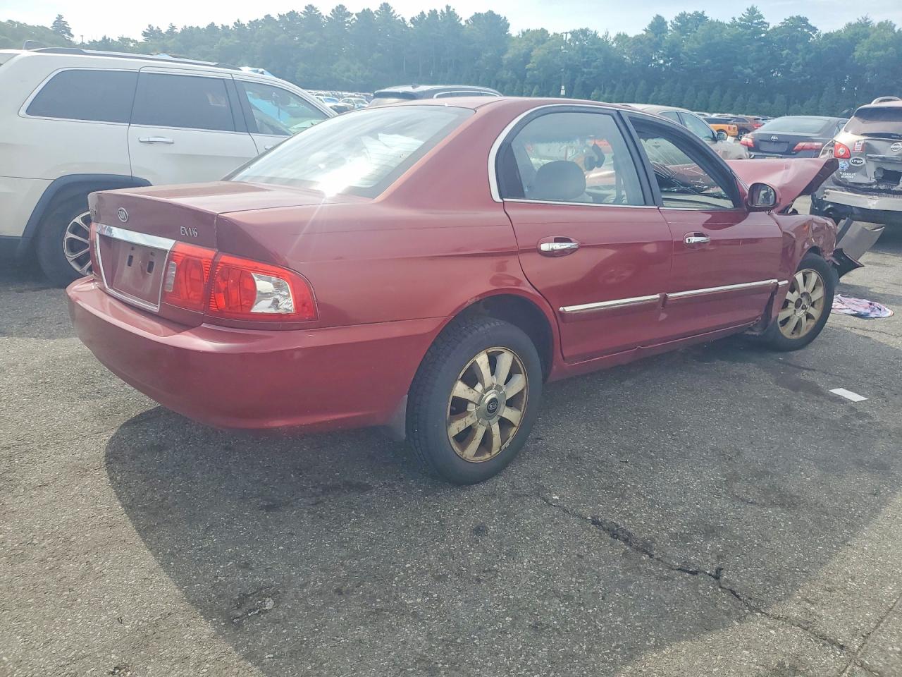 2005 Kia Optima Lx Red vin: KNAGD128455430309
