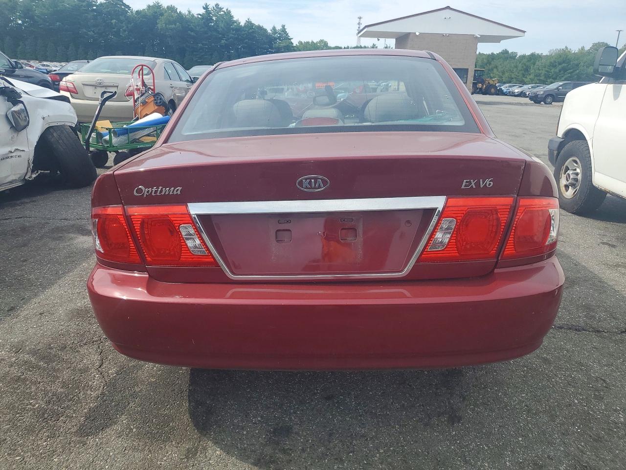 2005 Kia Optima Lx Red vin: KNAGD128455430309