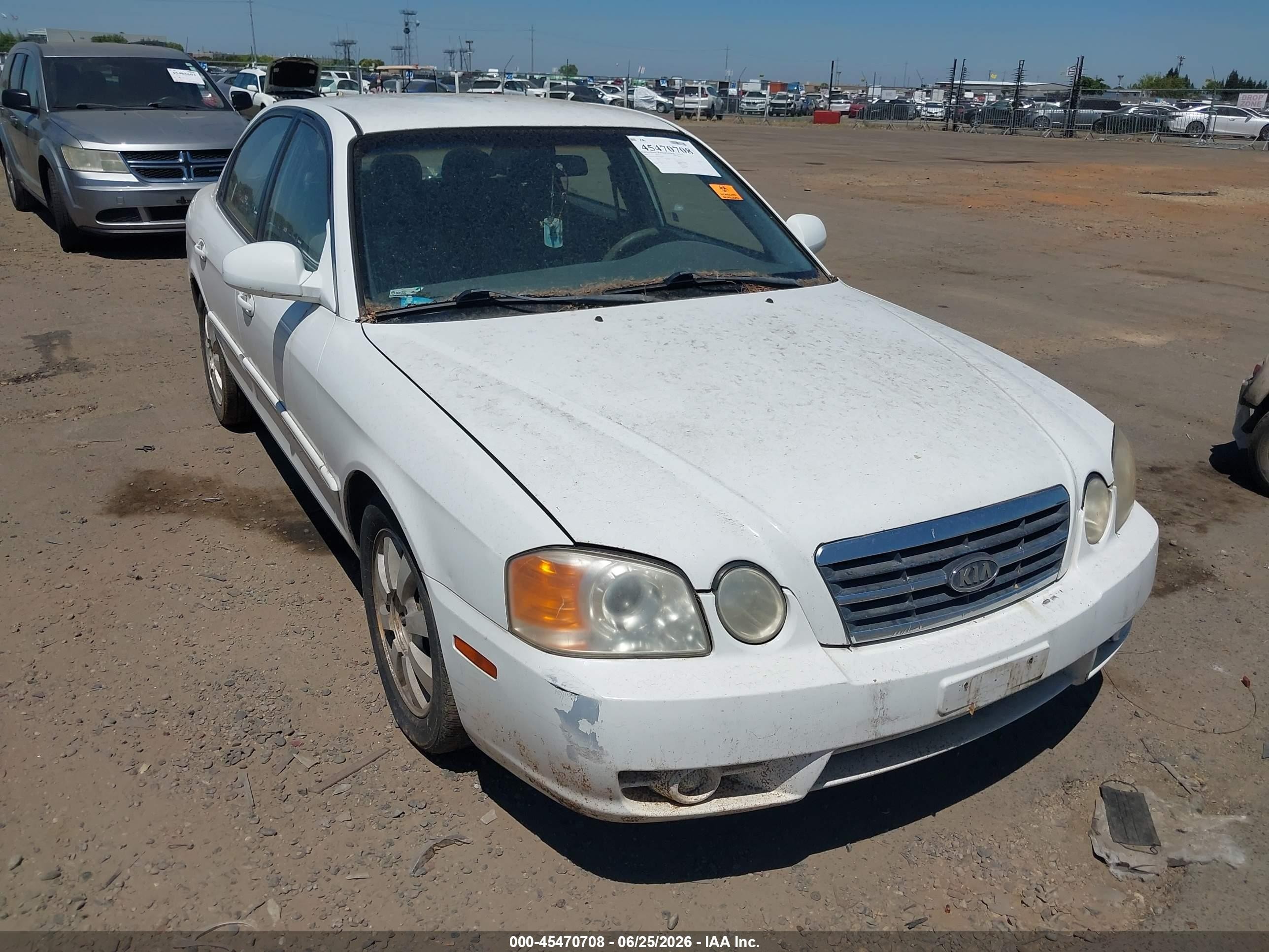 2004 Kia Optima Ex V6/lx V6 White vin: KNAGD128545276000