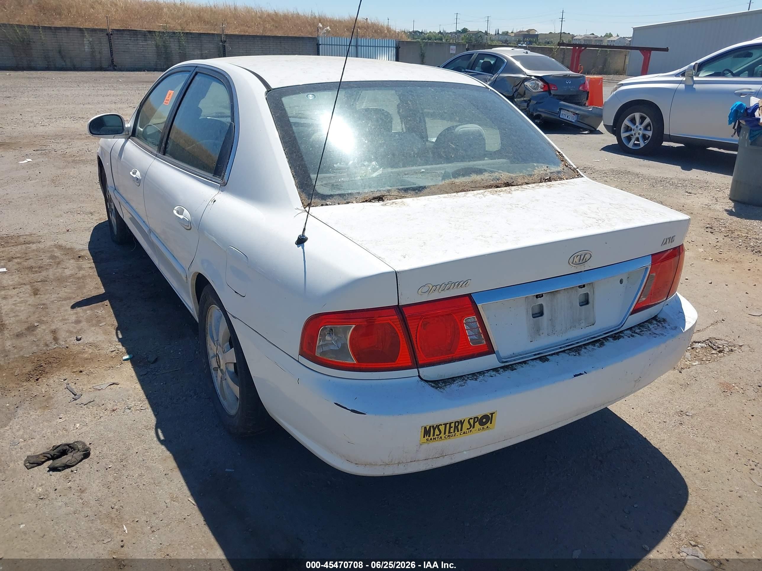 2004 Kia Optima Ex V6/lx V6 Белый vin: KNAGD128545276000