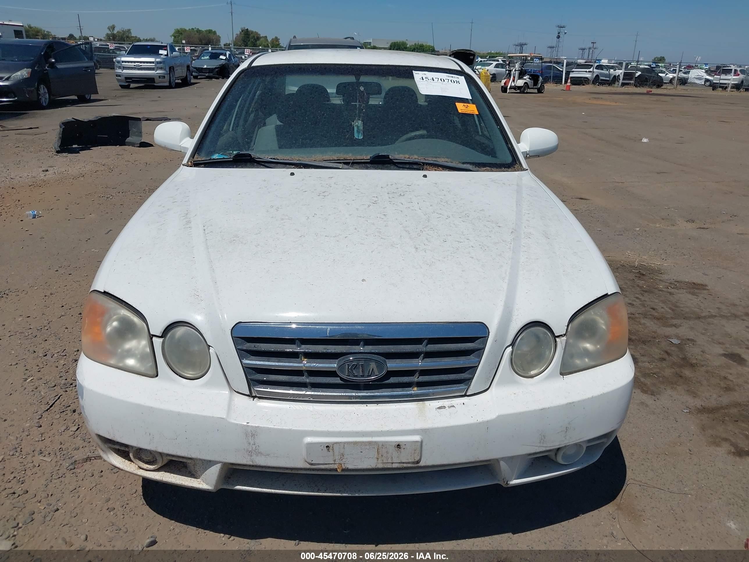 2004 Kia Optima Ex V6/lx V6 Белый vin: KNAGD128545276000