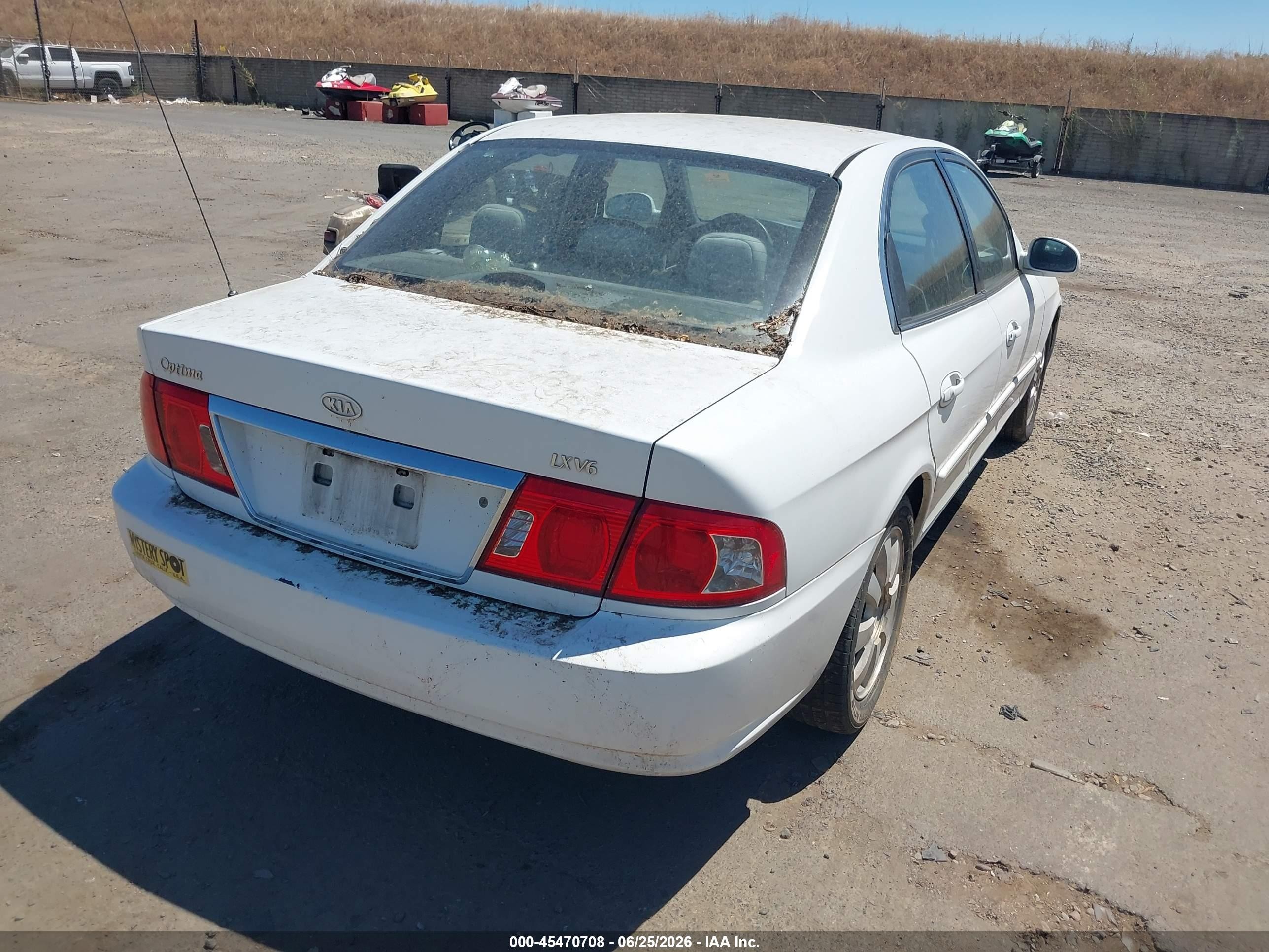 2004 Kia Optima Ex V6/lx V6 Белый vin: KNAGD128545276000