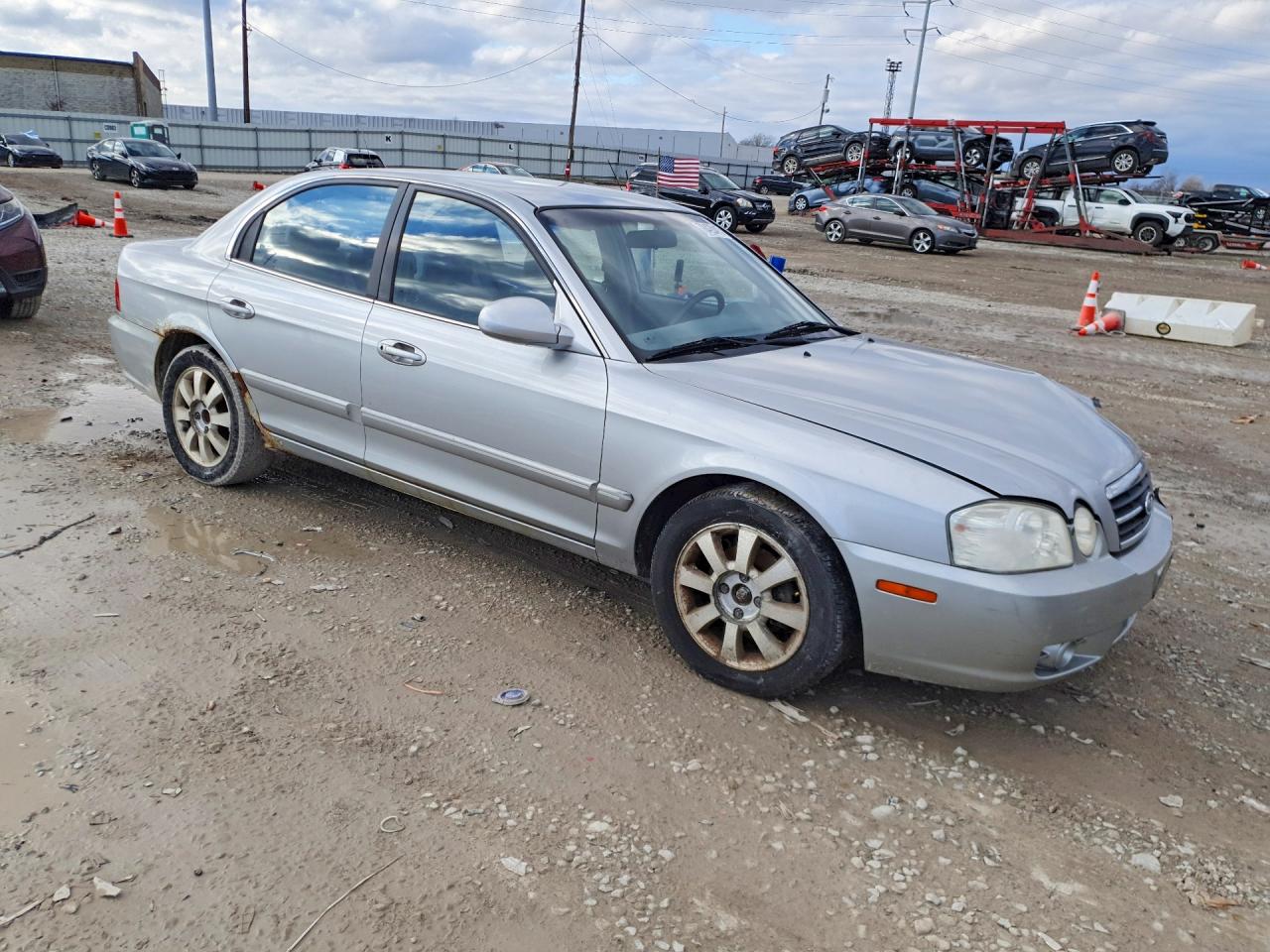 2005 Kia Optima Lx Серебряный vin: KNAGD128555419836