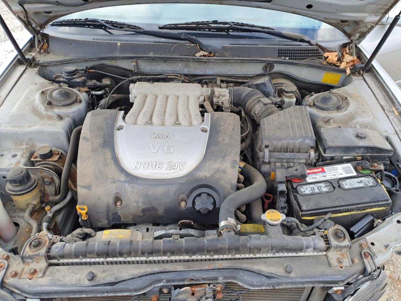 2005 Kia Optima Lx Серебряный vin: KNAGD128555419836