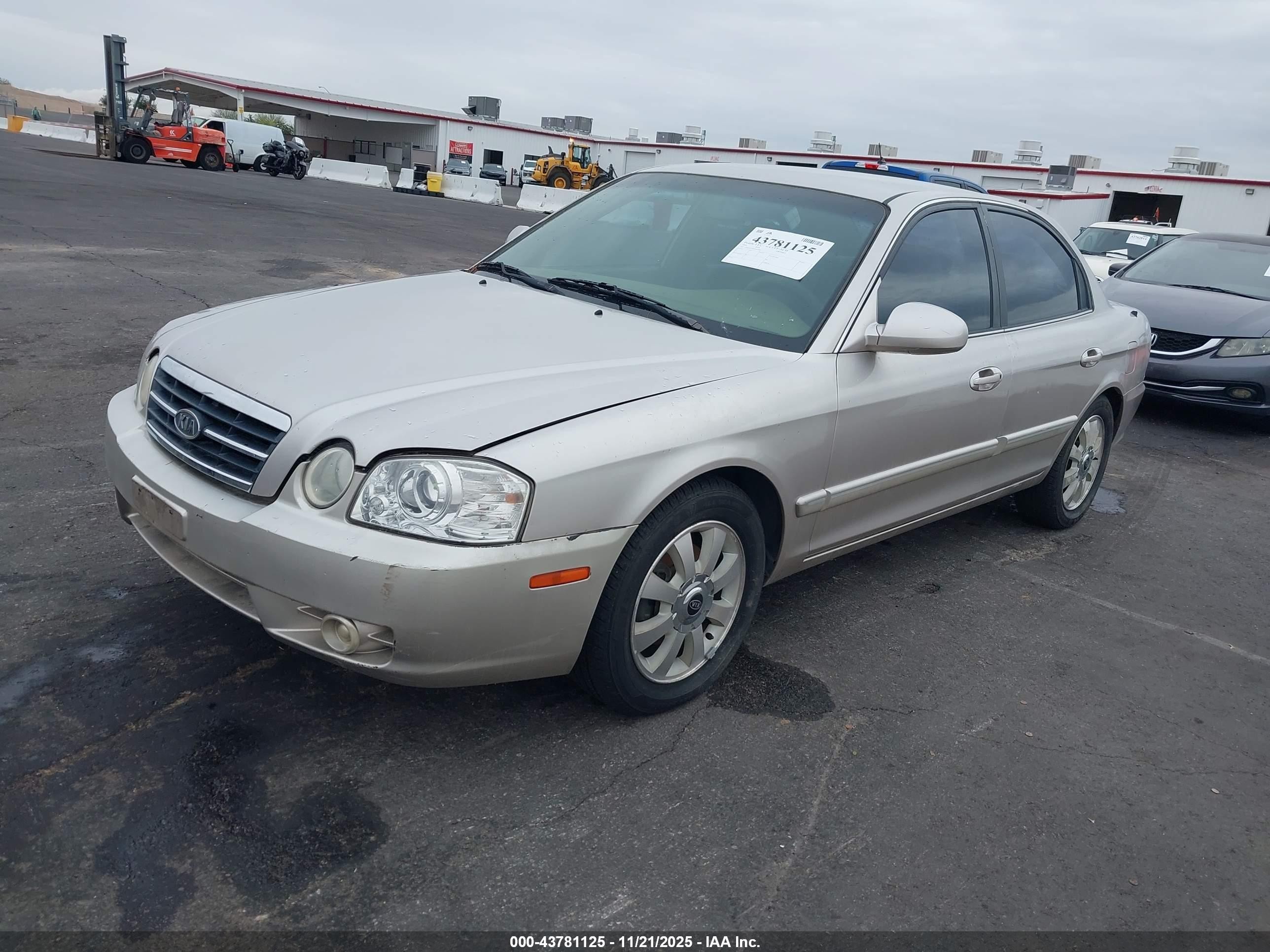 2005 Kia Optima Ex V6/lx V6 Gold vin: KNAGD128555419982