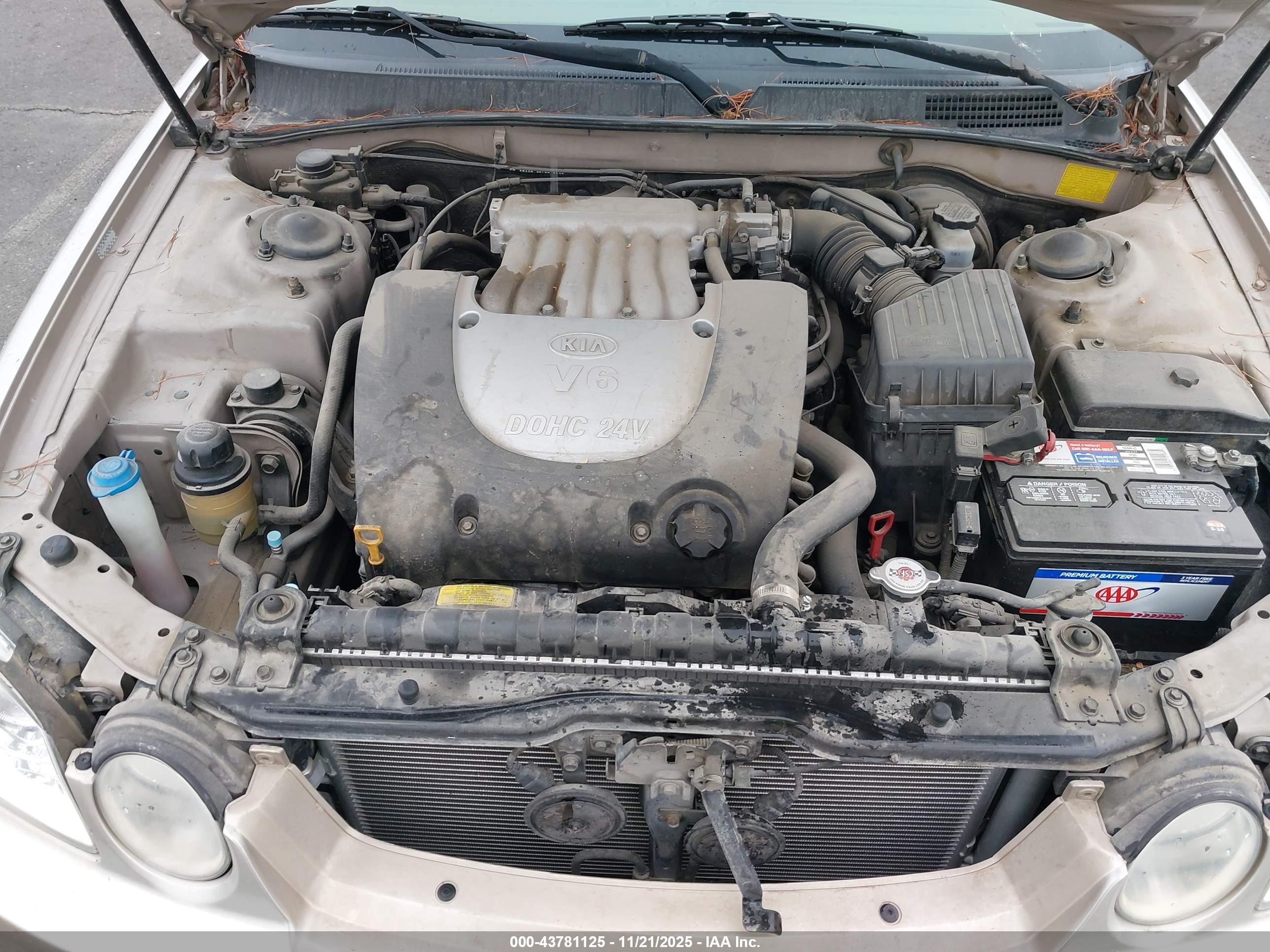 2005 Kia Optima Ex V6/lx V6 Gold vin: KNAGD128555419982