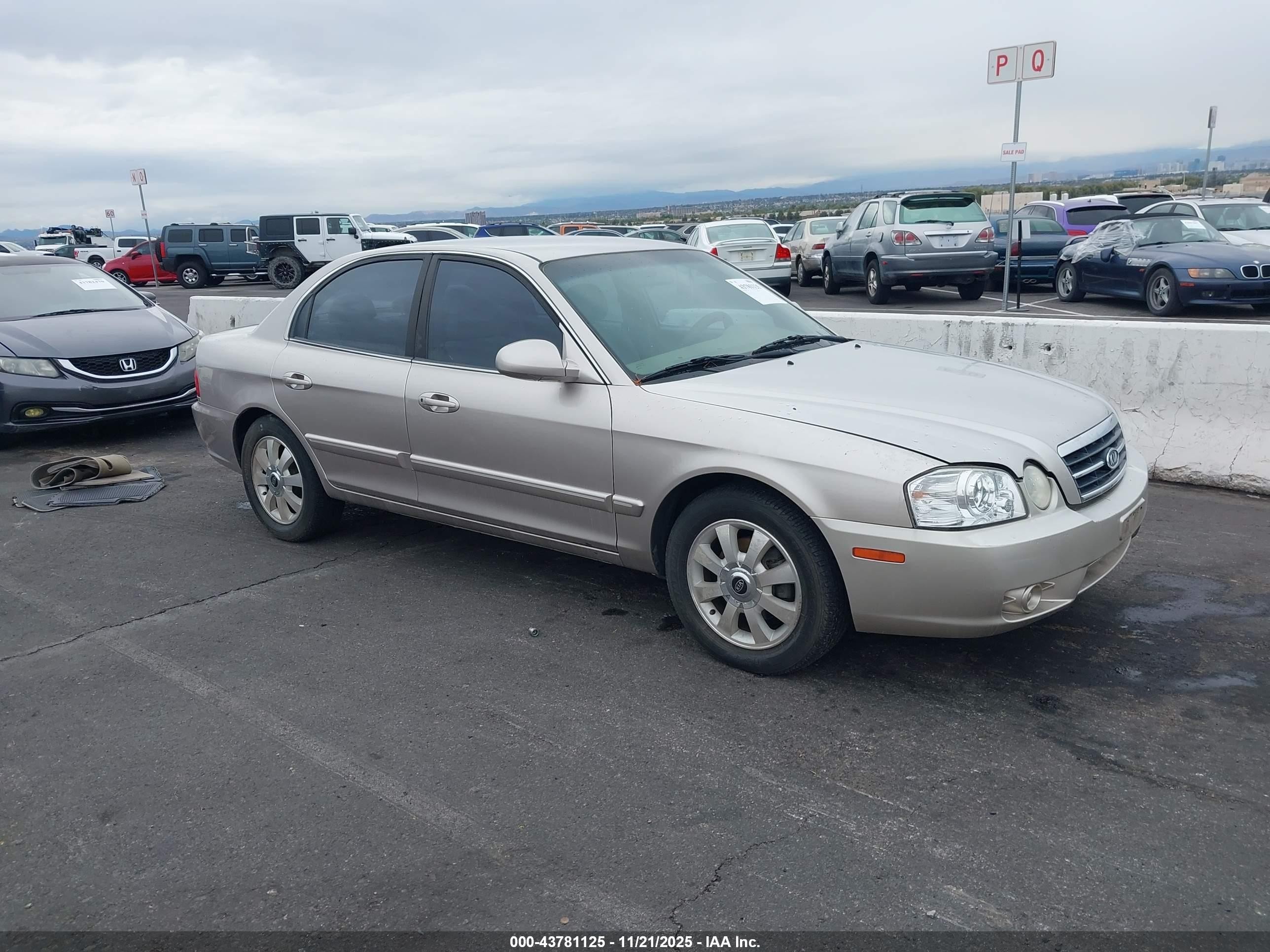 2005 Kia Optima Ex V6/lx V6 Gold vin: KNAGD128555419982