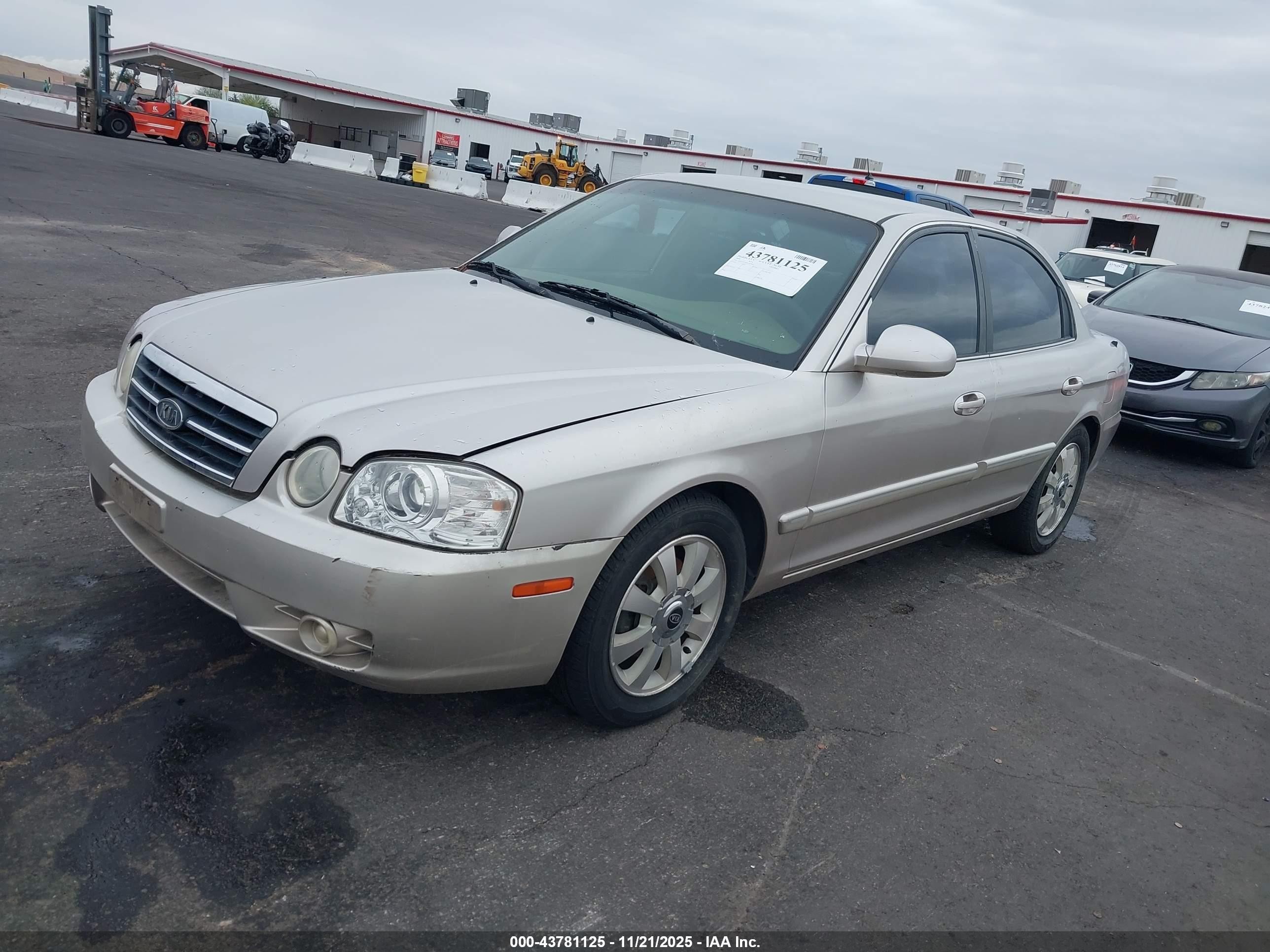2005 Kia Optima Ex V6/lx V6 Gold vin: KNAGD128555419982
