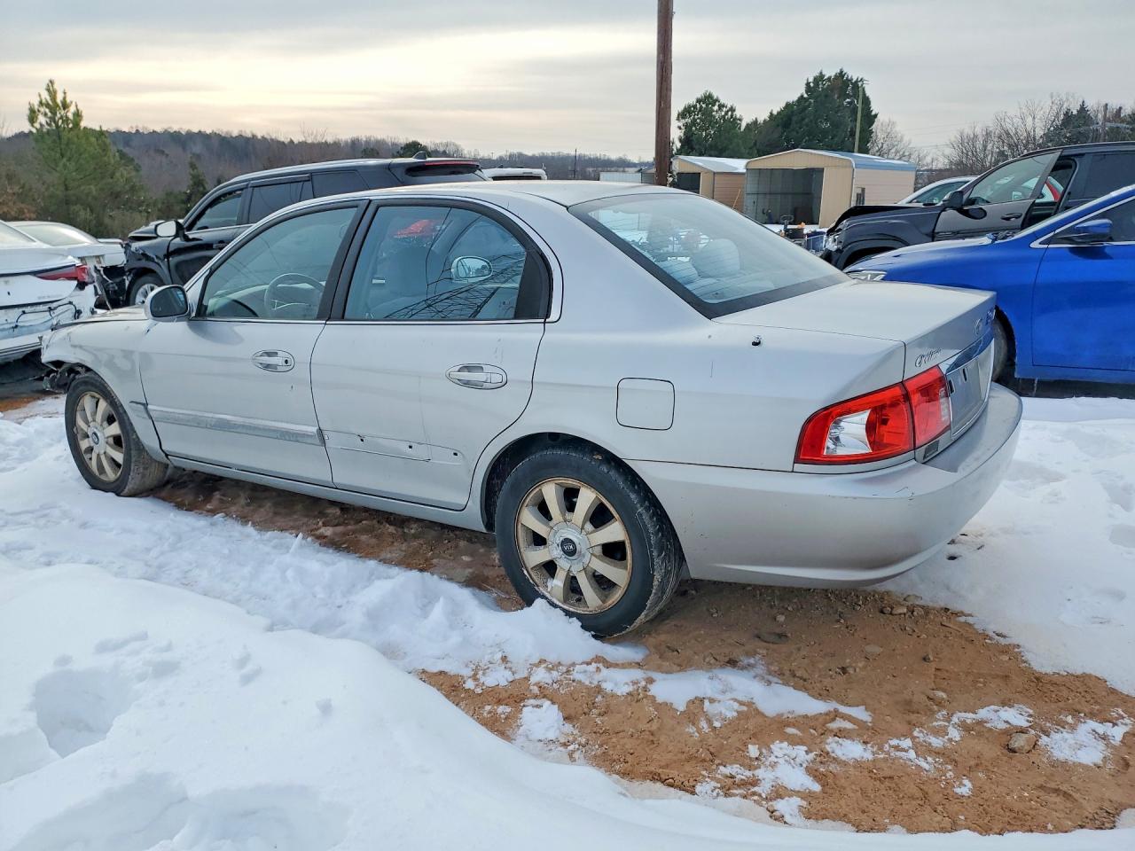 2005 Kia Optima Lx Silver vin: KNAGD128555428679