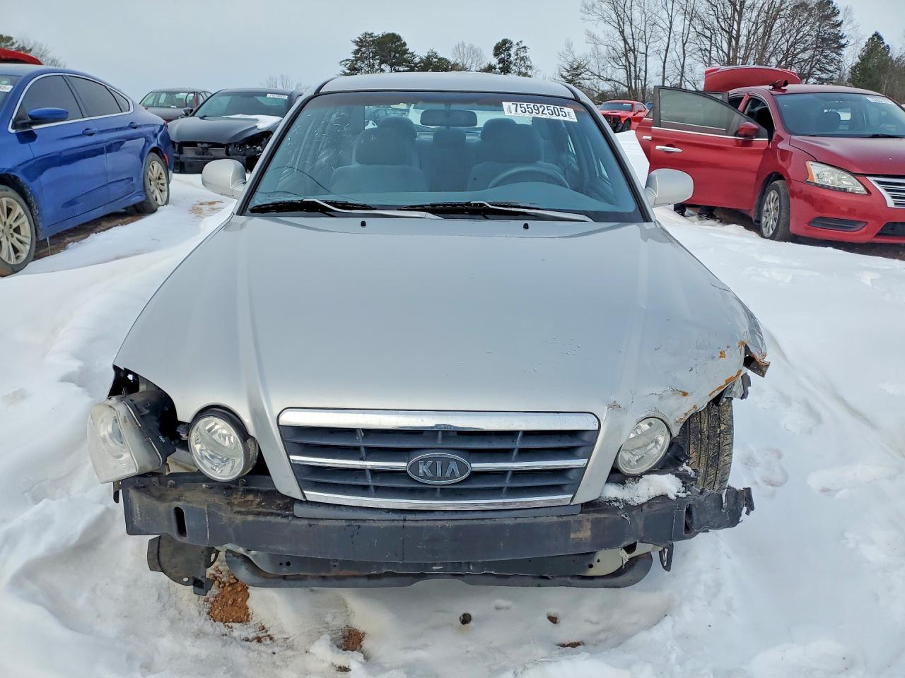 2005 Kia Optima Lx Silver vin: KNAGD128555428679