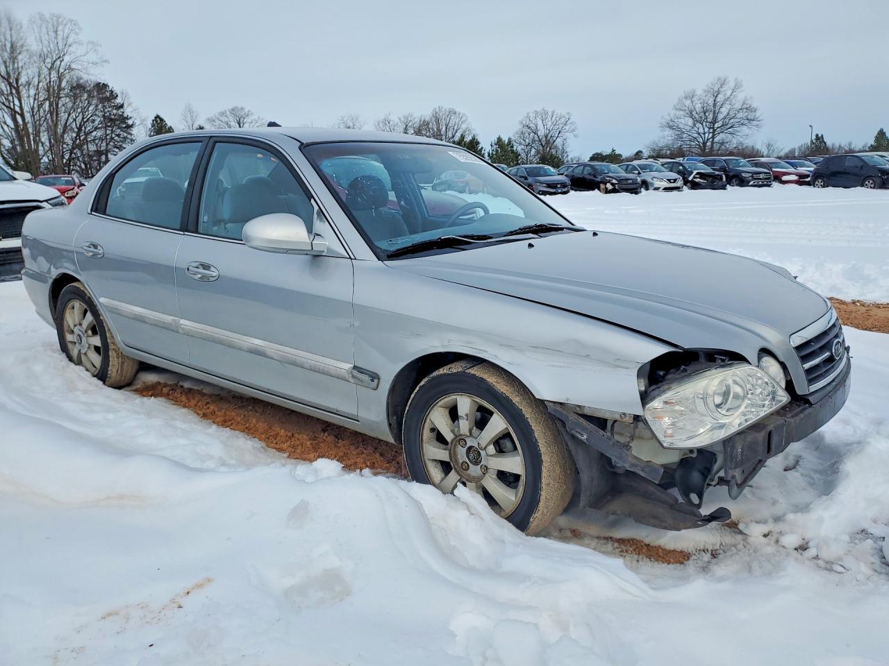 2005 Kia Optima Lx Silver vin: KNAGD128555428679