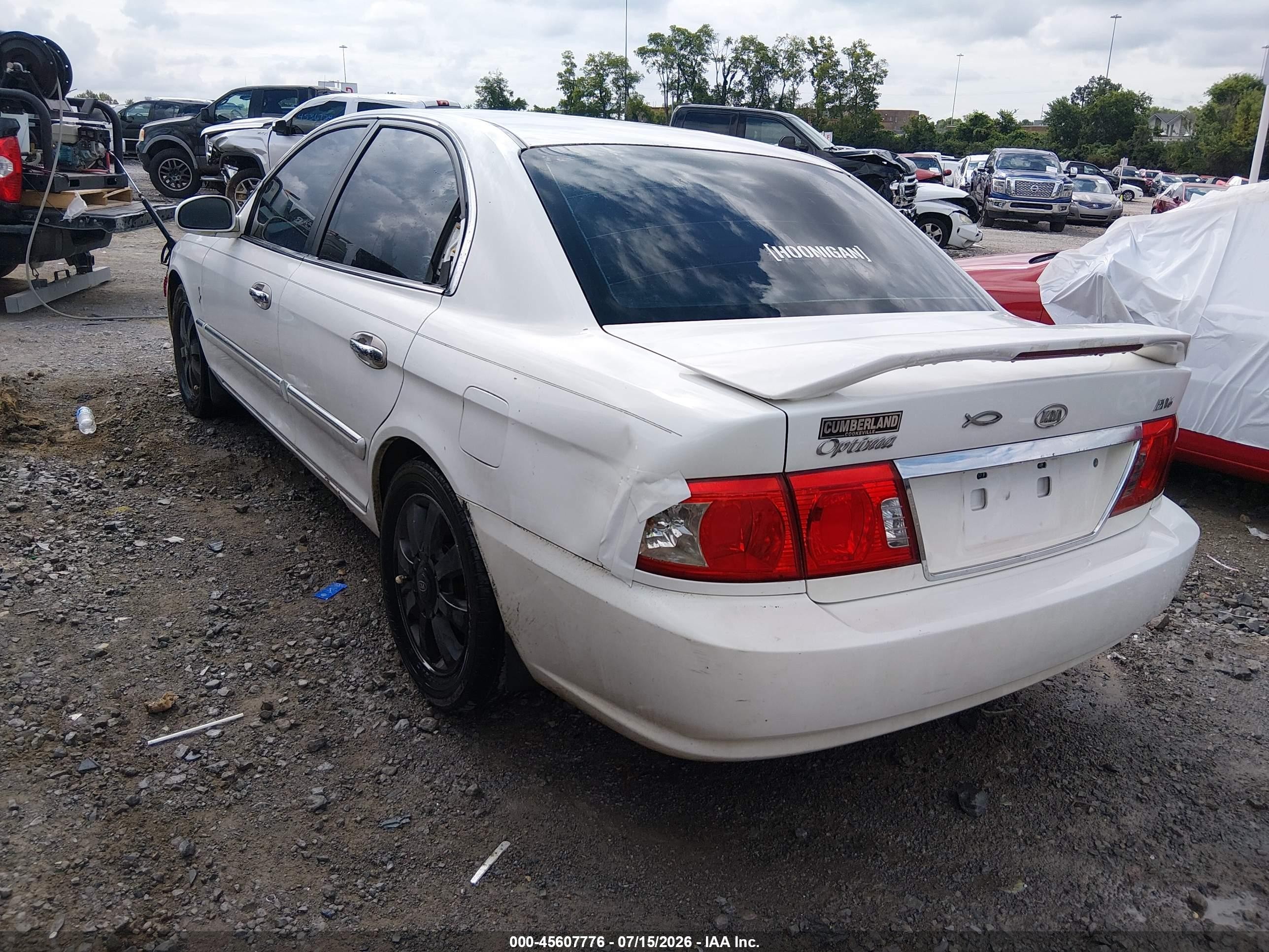 2004 Kia Optima Ex V6/lx V6 White vin: KNAGD128645304760